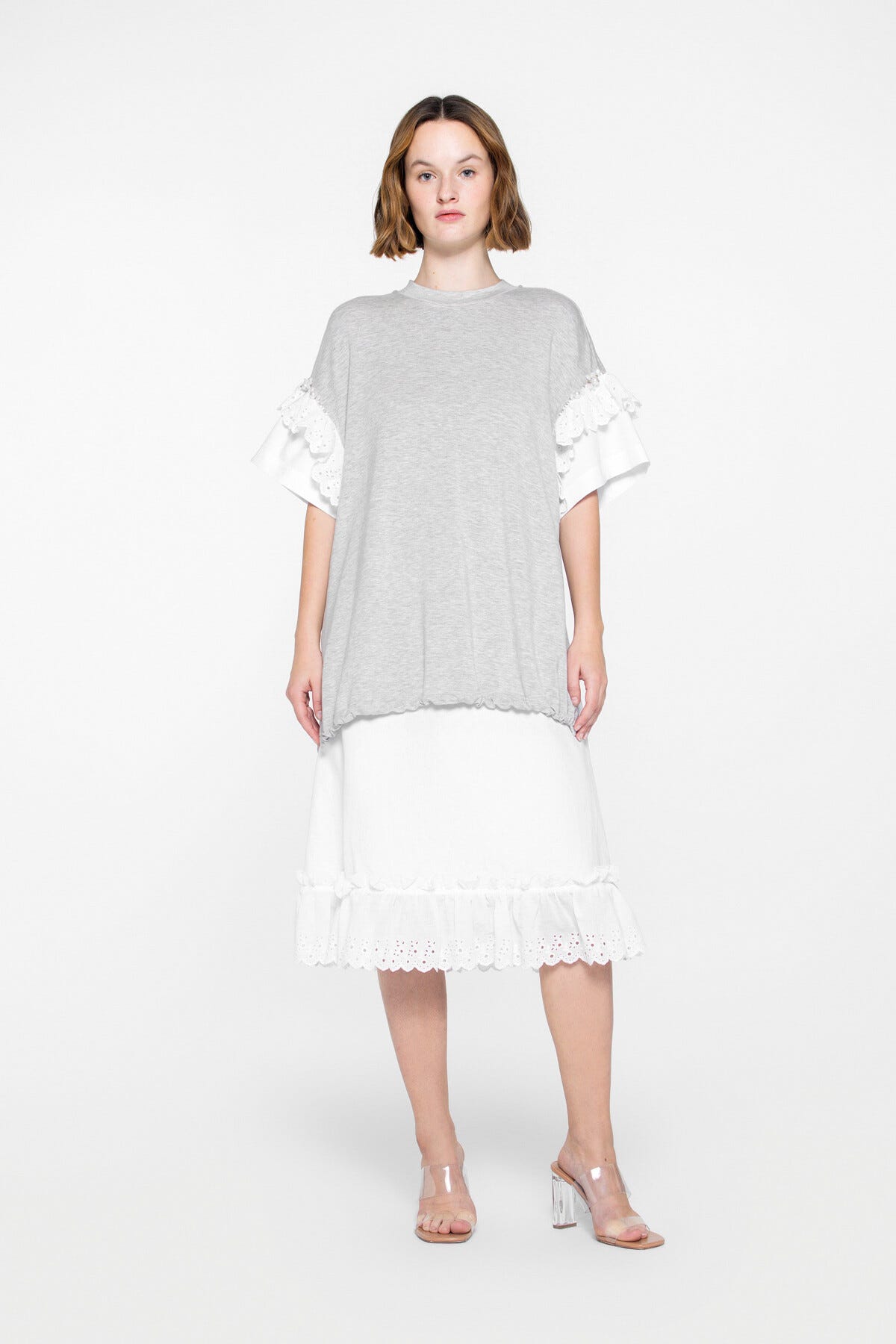 Yuvarlak Yaka Midi Spor Elbise