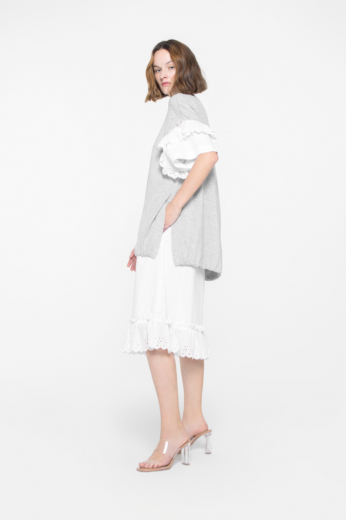 Yuvarlak Yaka Midi Spor Elbise