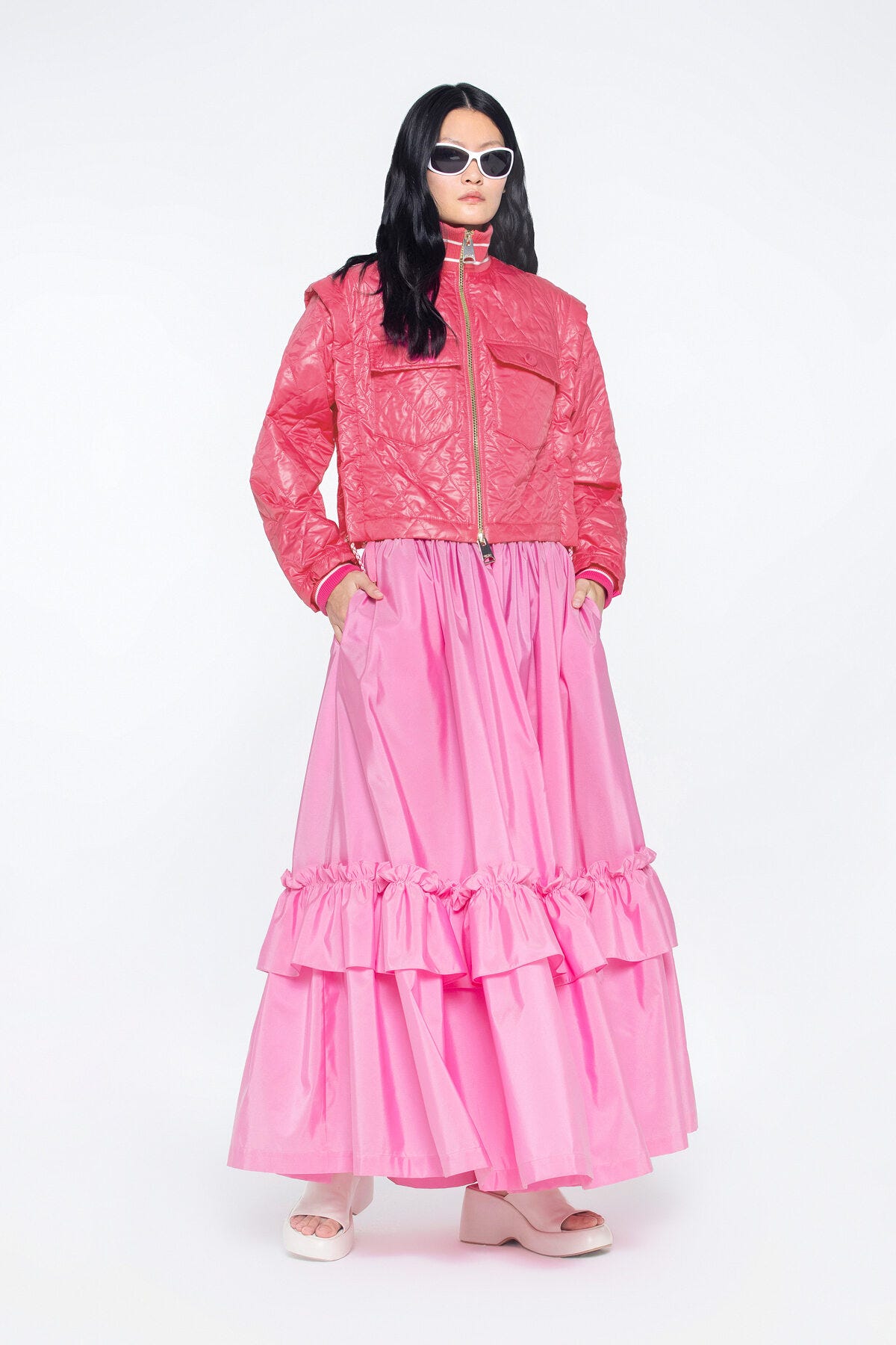 Yaka Ve Manşet Ribana Bantlı Kolu Çıkarılabilir Yağmurluk