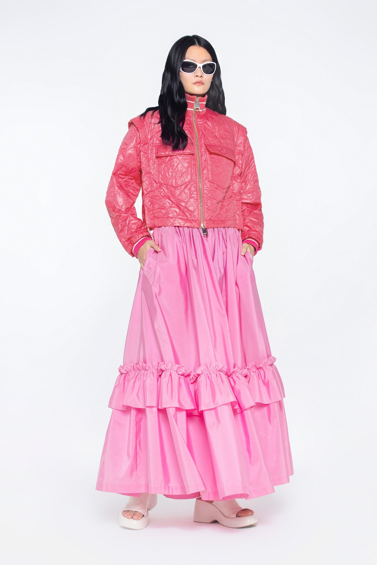 Yaka Ve Manşet Ribana Bantlı Kolu Çıkarılabilir Yağmurluk