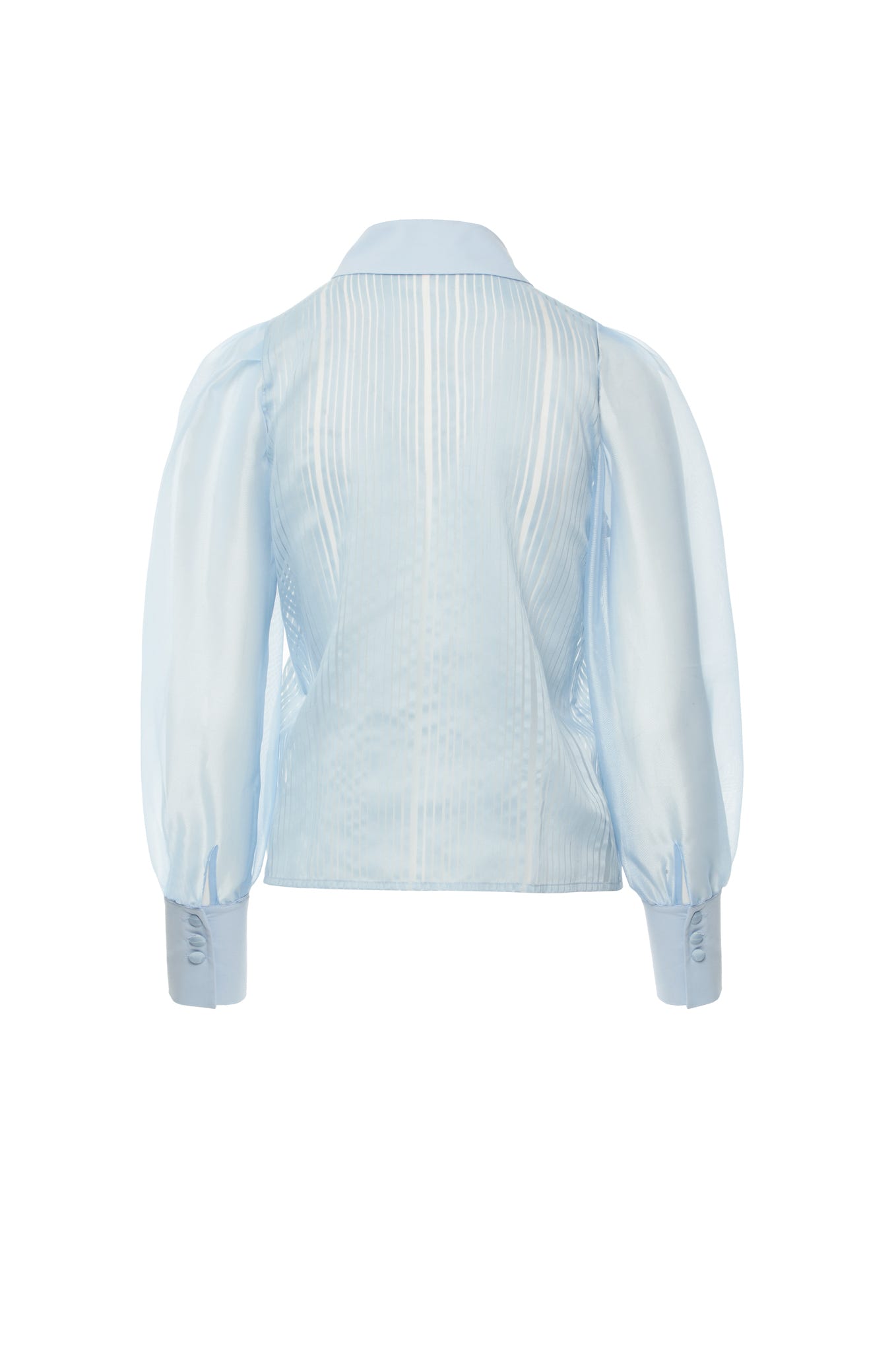 Çiçek Broşlı Dantel Aksesuarlı Transparan Gömlek