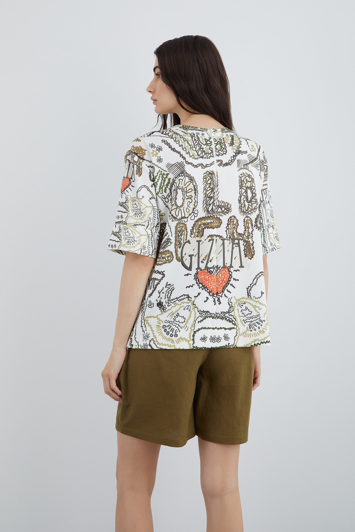 Desenli İşlemeli Sweatshirt