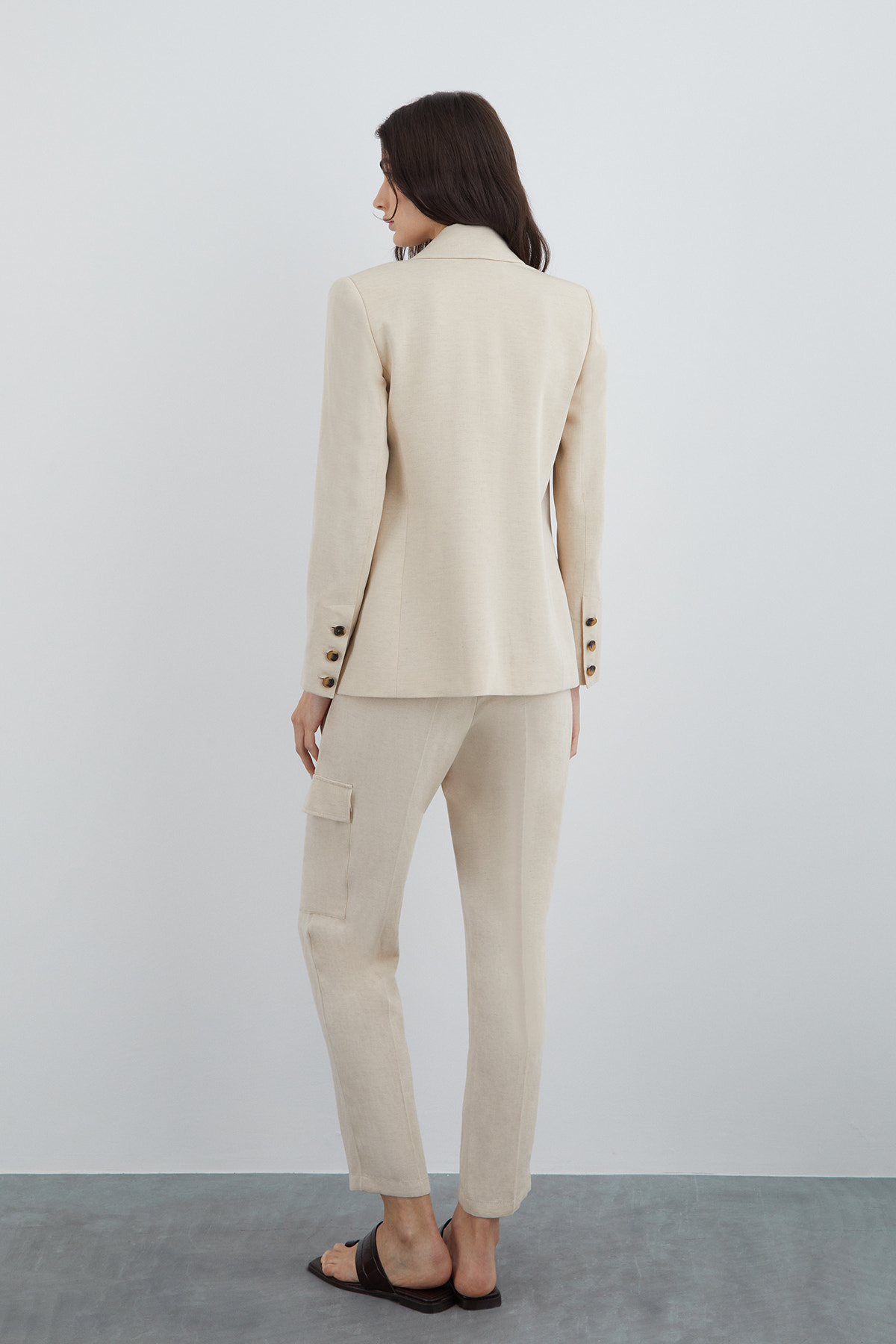 Düğme Detaylı Ceket