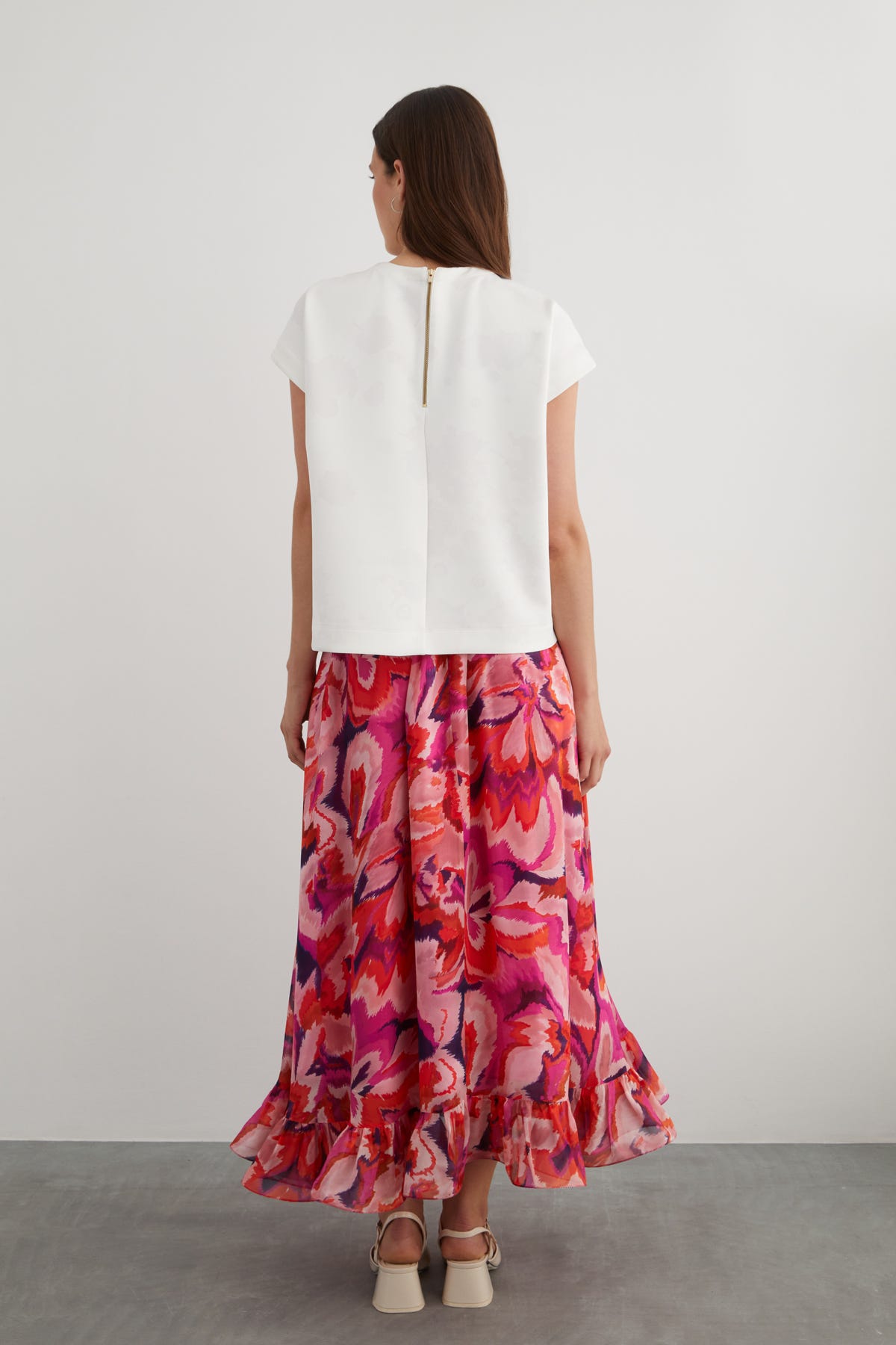 Özel Desen Kısa Kollu Scuba T-Shirt