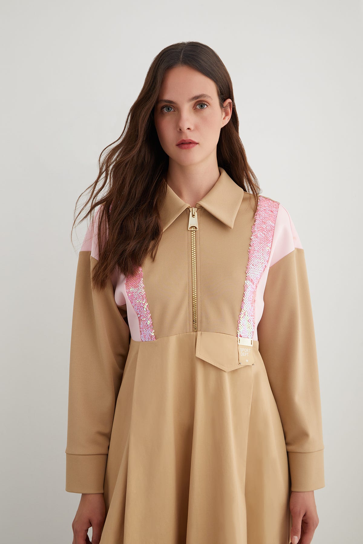 Payet Garnili Midi Elbise