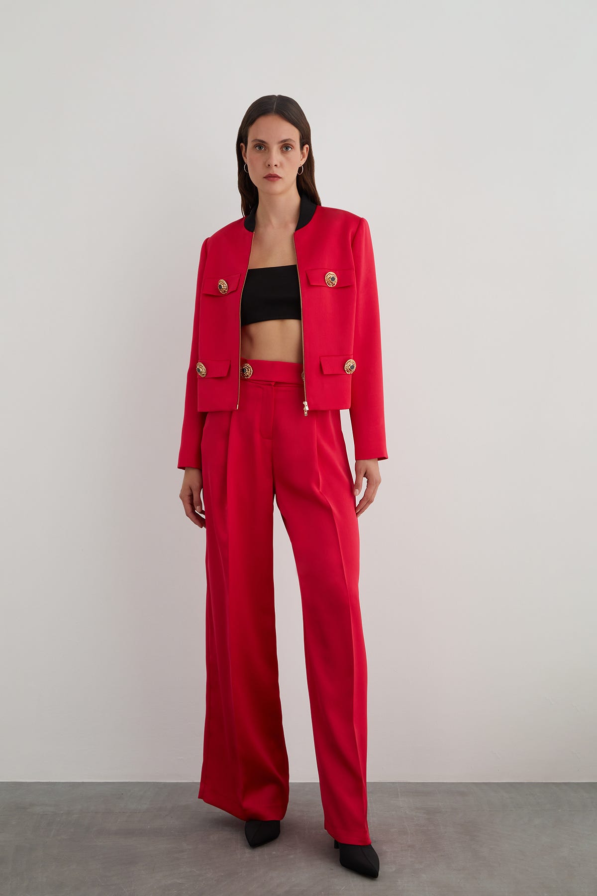 Düğme Detaylı Ceket