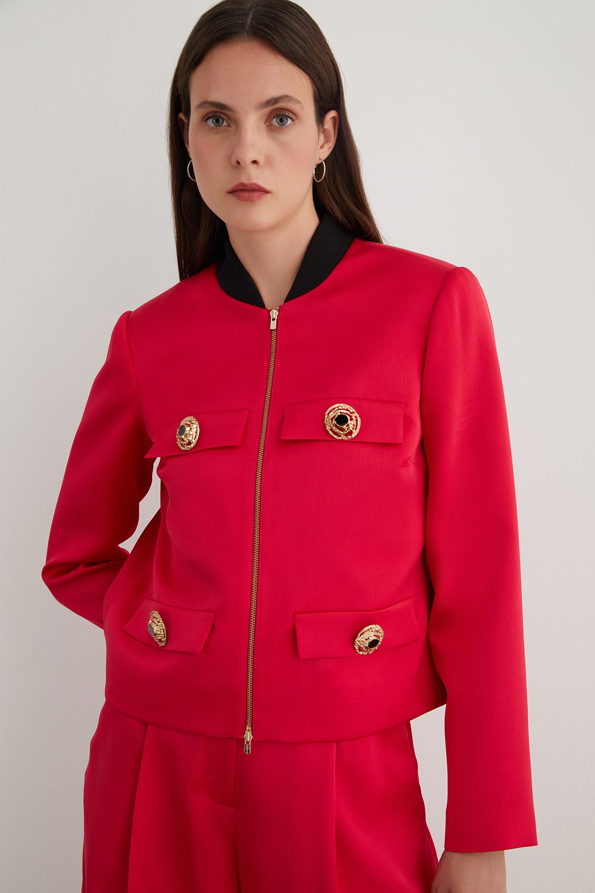 Düğme Detaylı Ceket