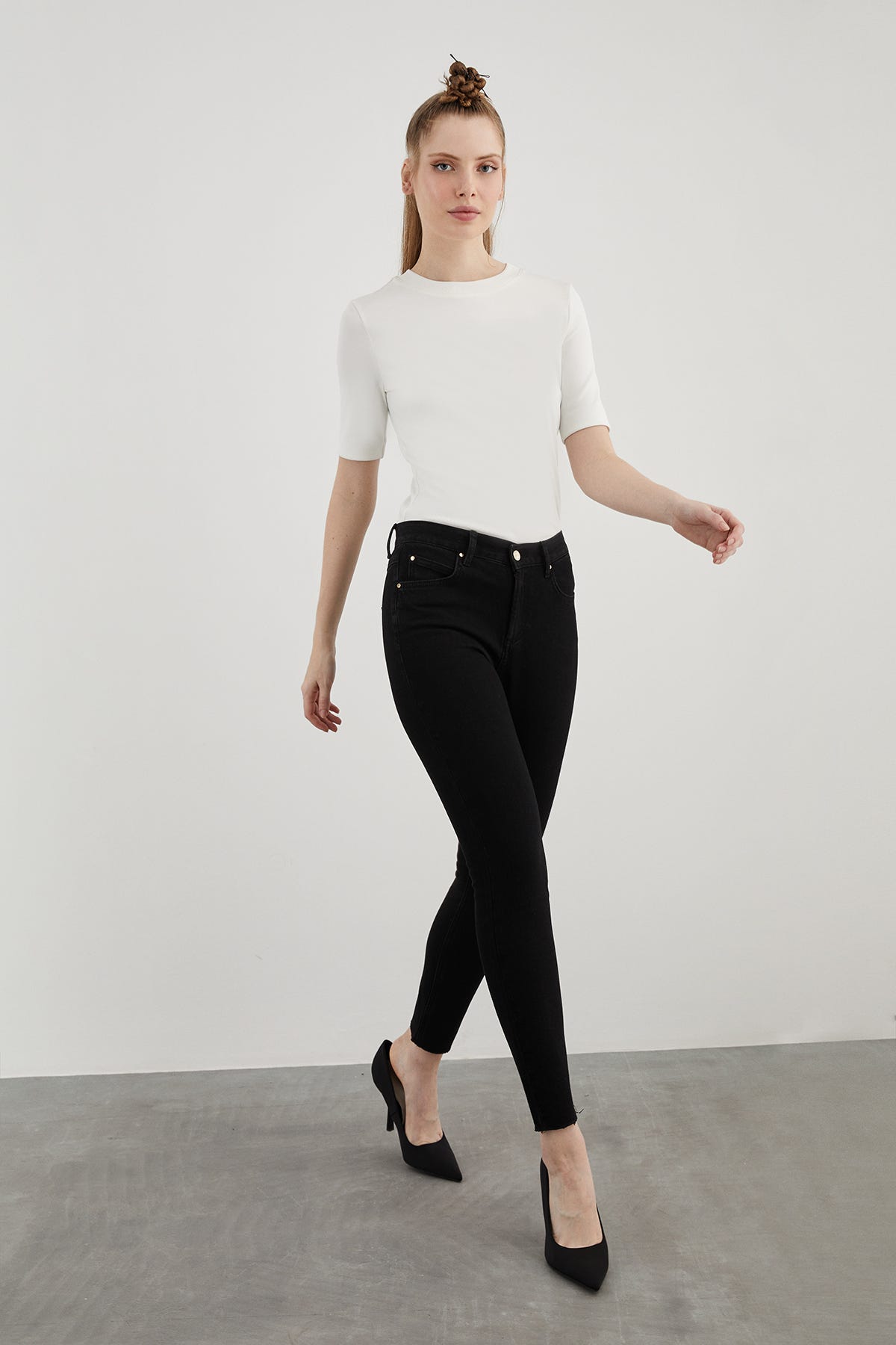 Likralı Skiny Jean Pantolon