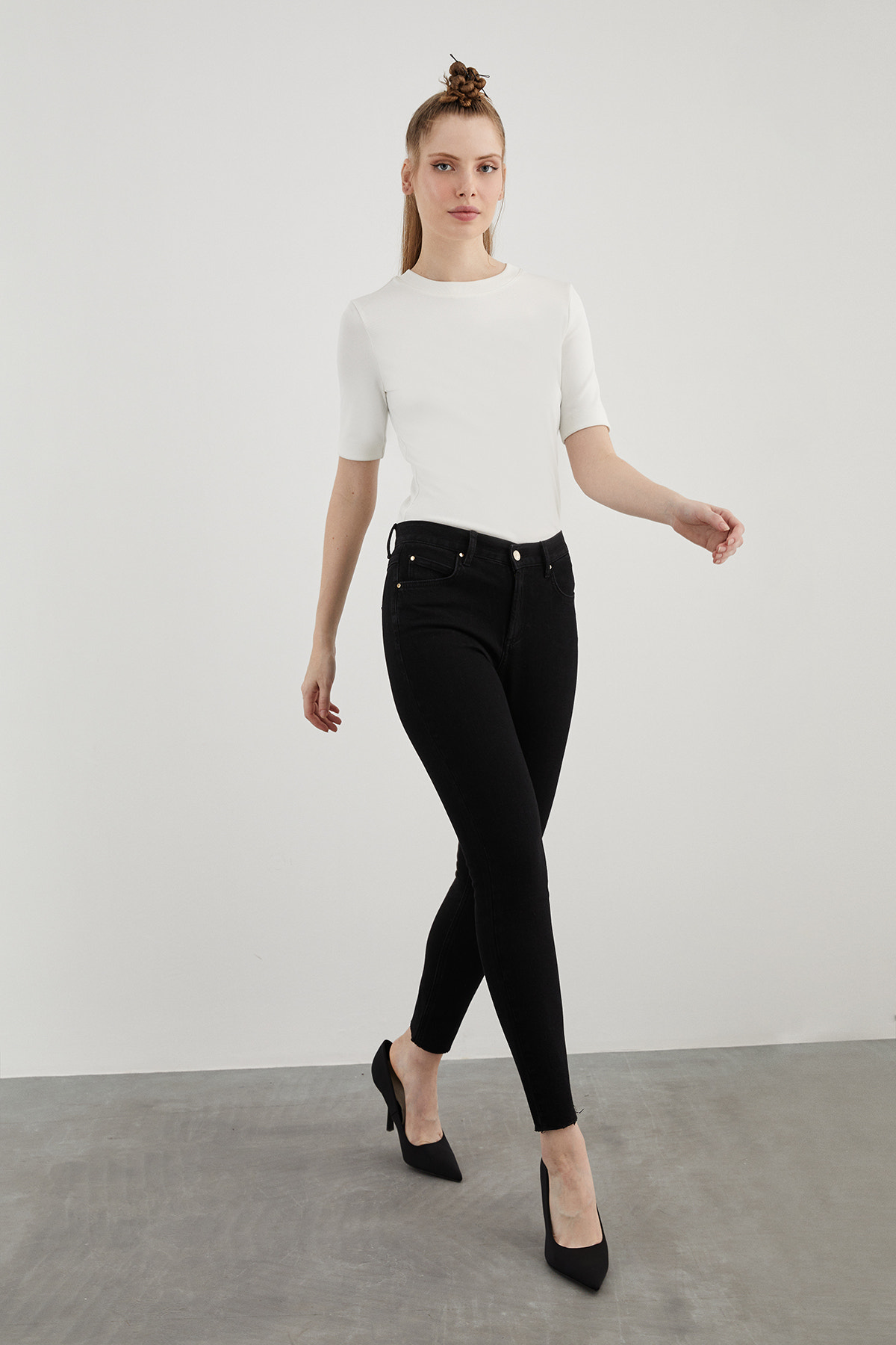 Likralı Skiny Jean Pantolon