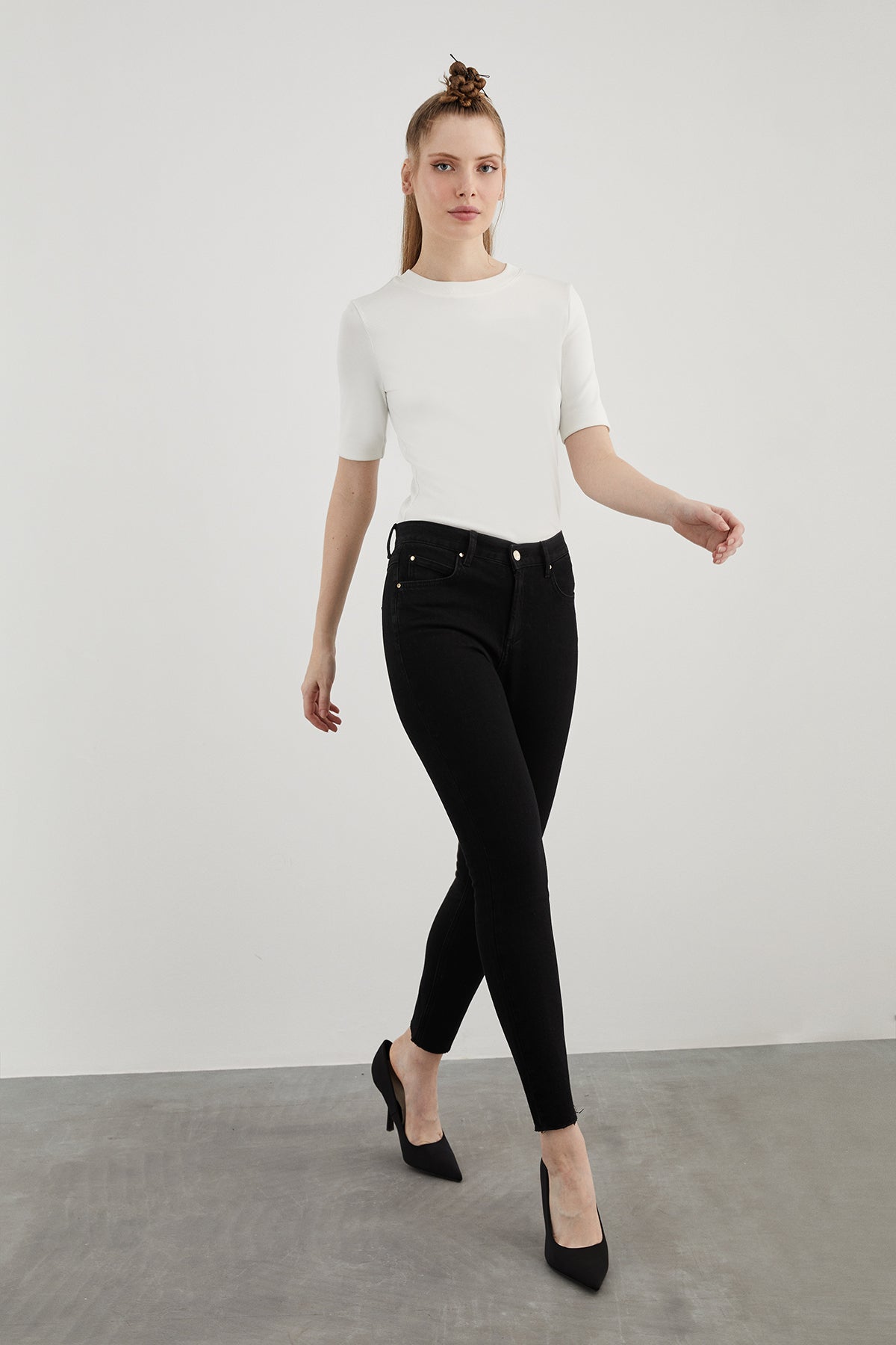 Likralı Skiny Jean Pantolon