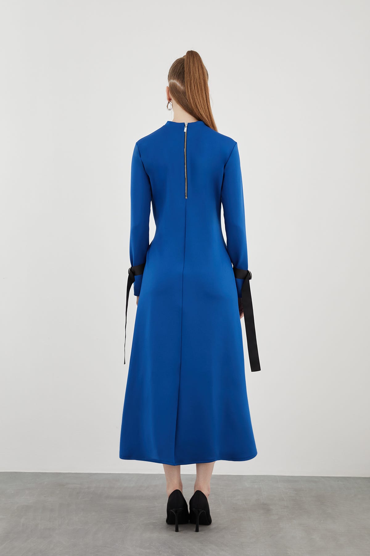 Grogren Şeritli D Toka Aksesuarlı Midi Boy Spor Elbise