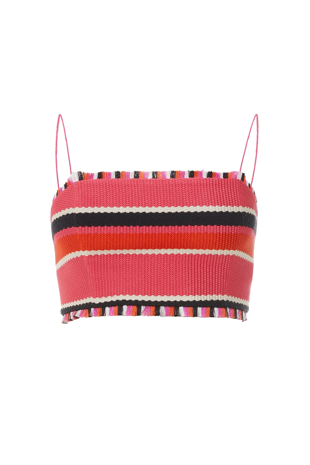 Püskül Detaylı Askılı Crop Top