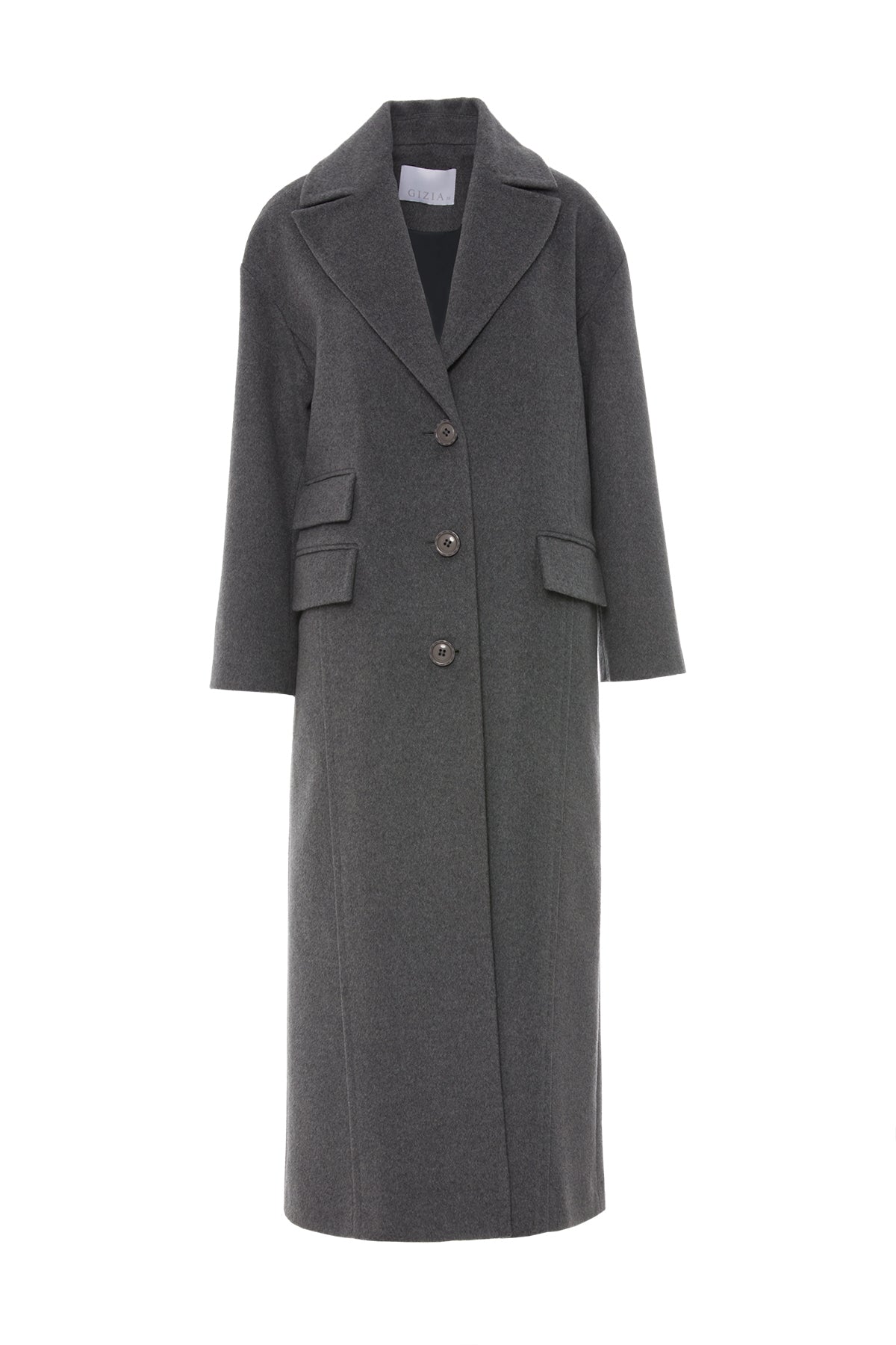 Cep Detaylı İpek Kaşmir Kaban