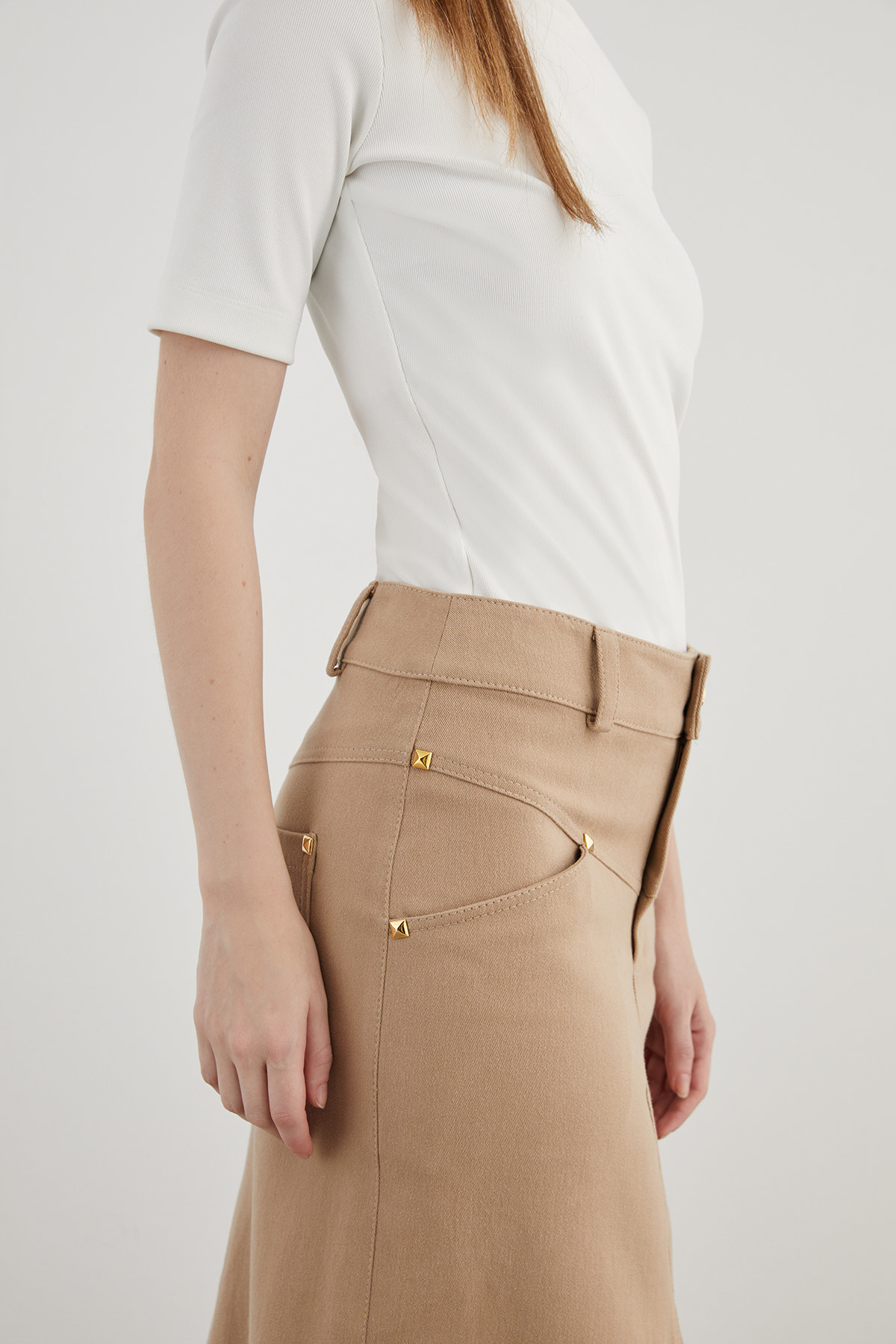 Pelerinli Cepli Detaylı Uzun Etek