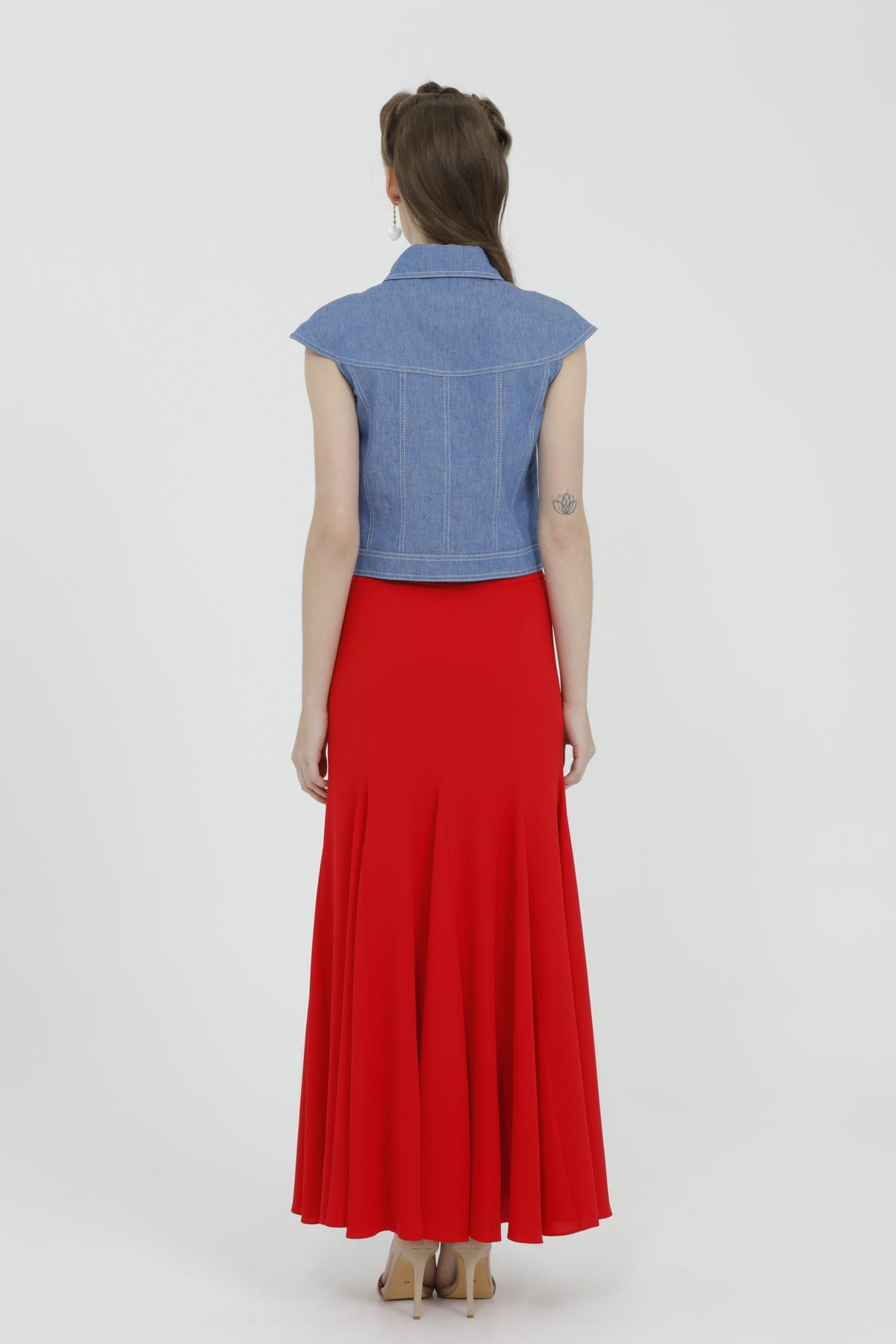 Parçalı Volan Etek