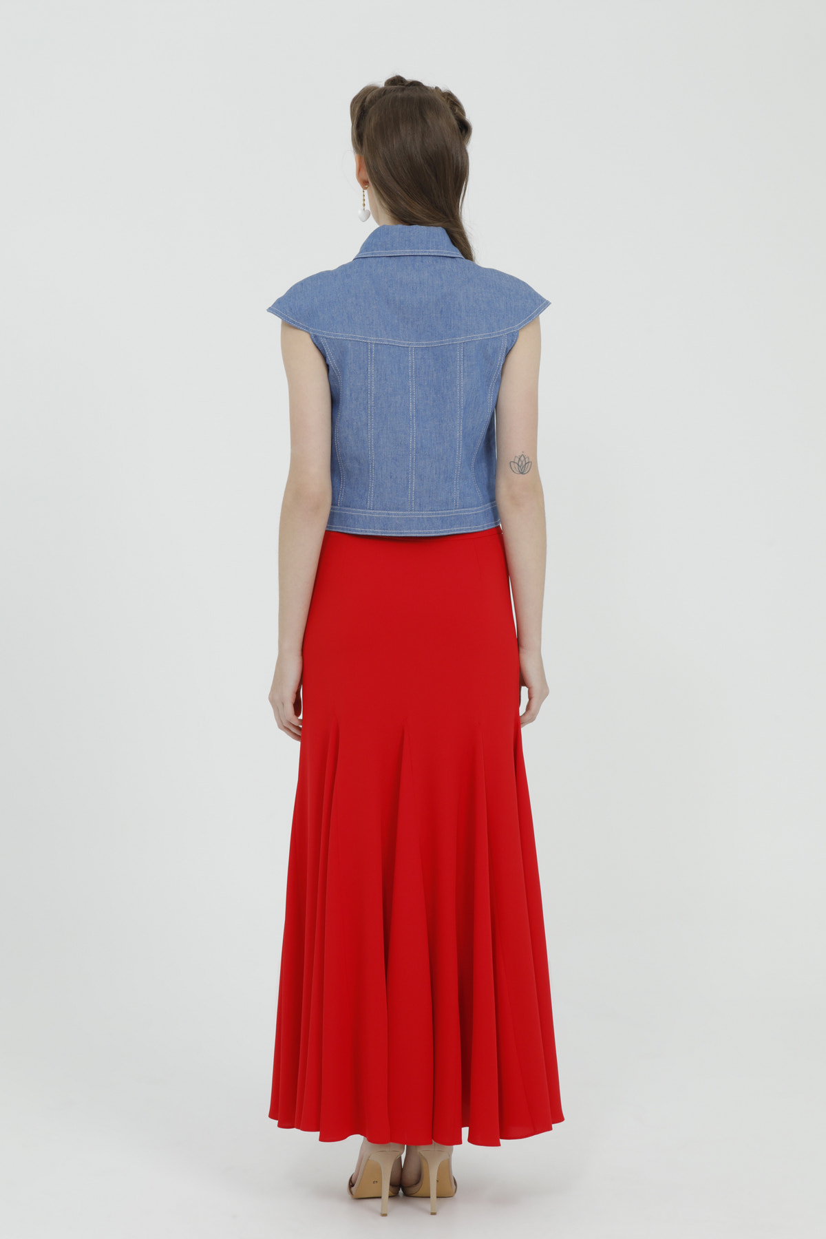 Parçalı Volan Etek