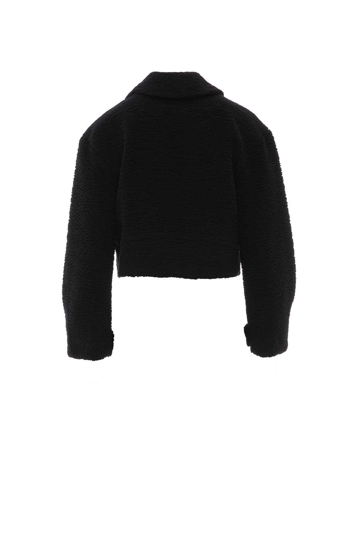 Sim Şerit Detaylı Peluş Mont