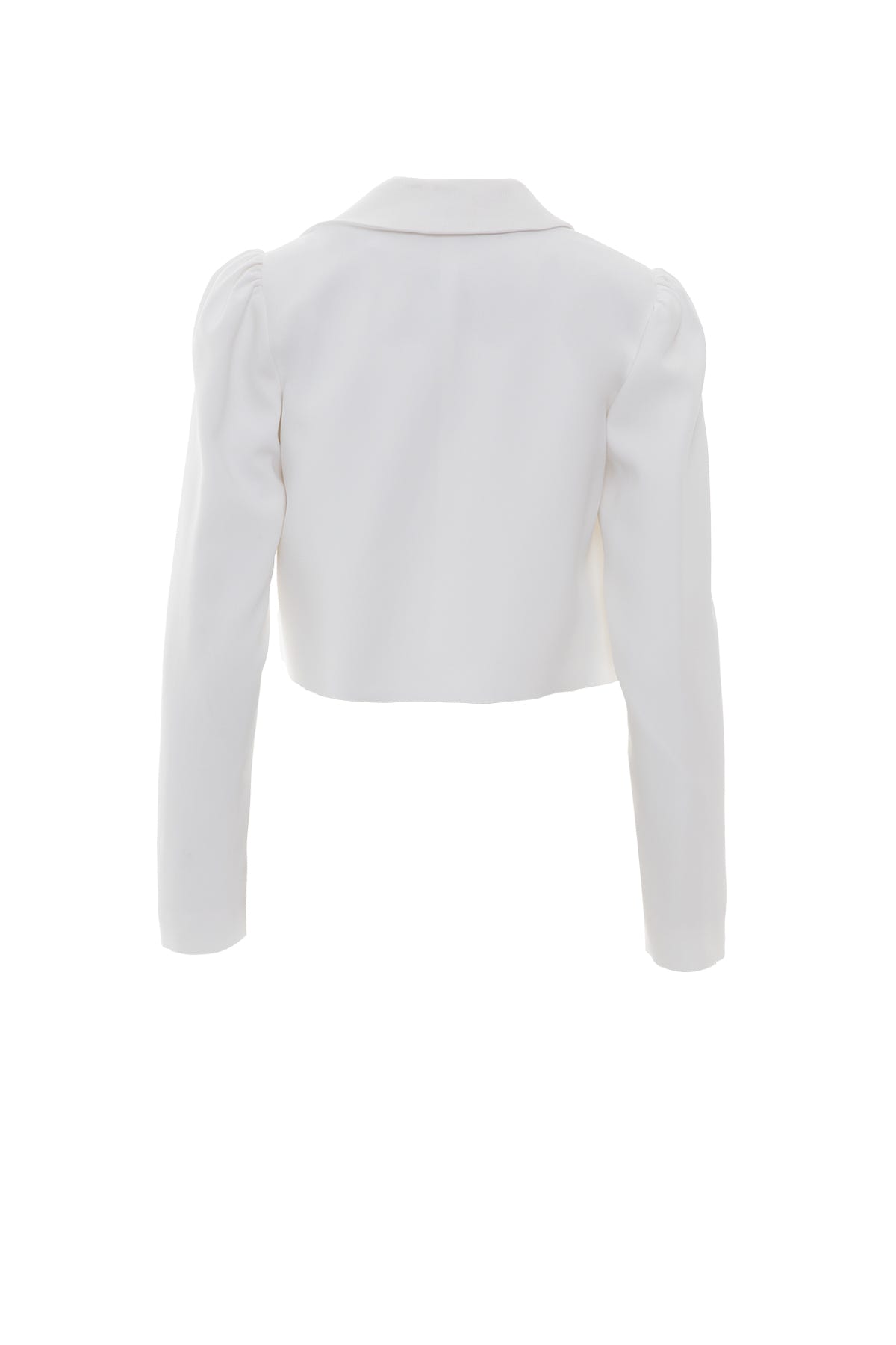 Gold Düğme Detaylı Kısa Ekru Ceket