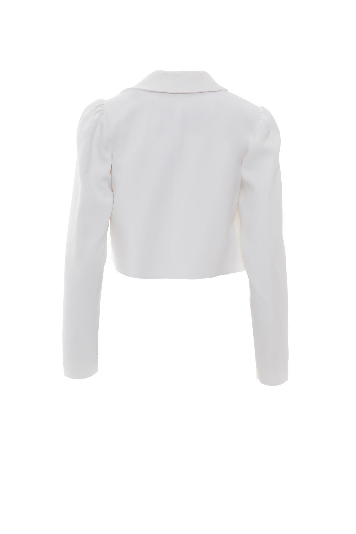 Gold Düğme Detaylı Kısa Ekru Ceket