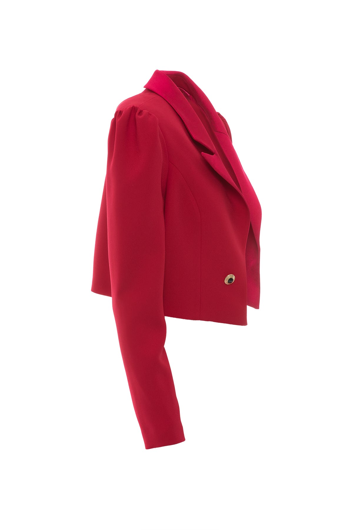 Düğme Detaylı Kısa Ceket