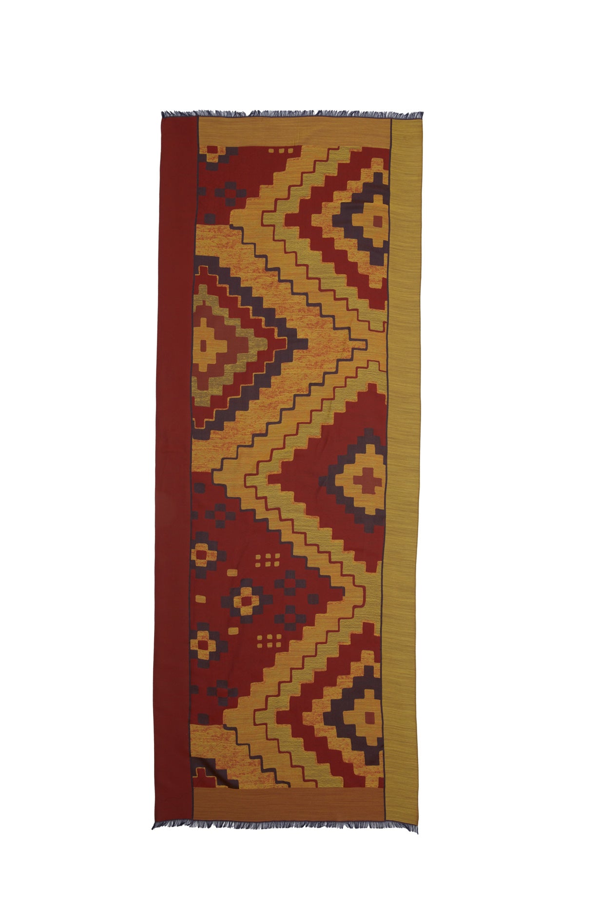 Geometrik Desenli Uzun Şal