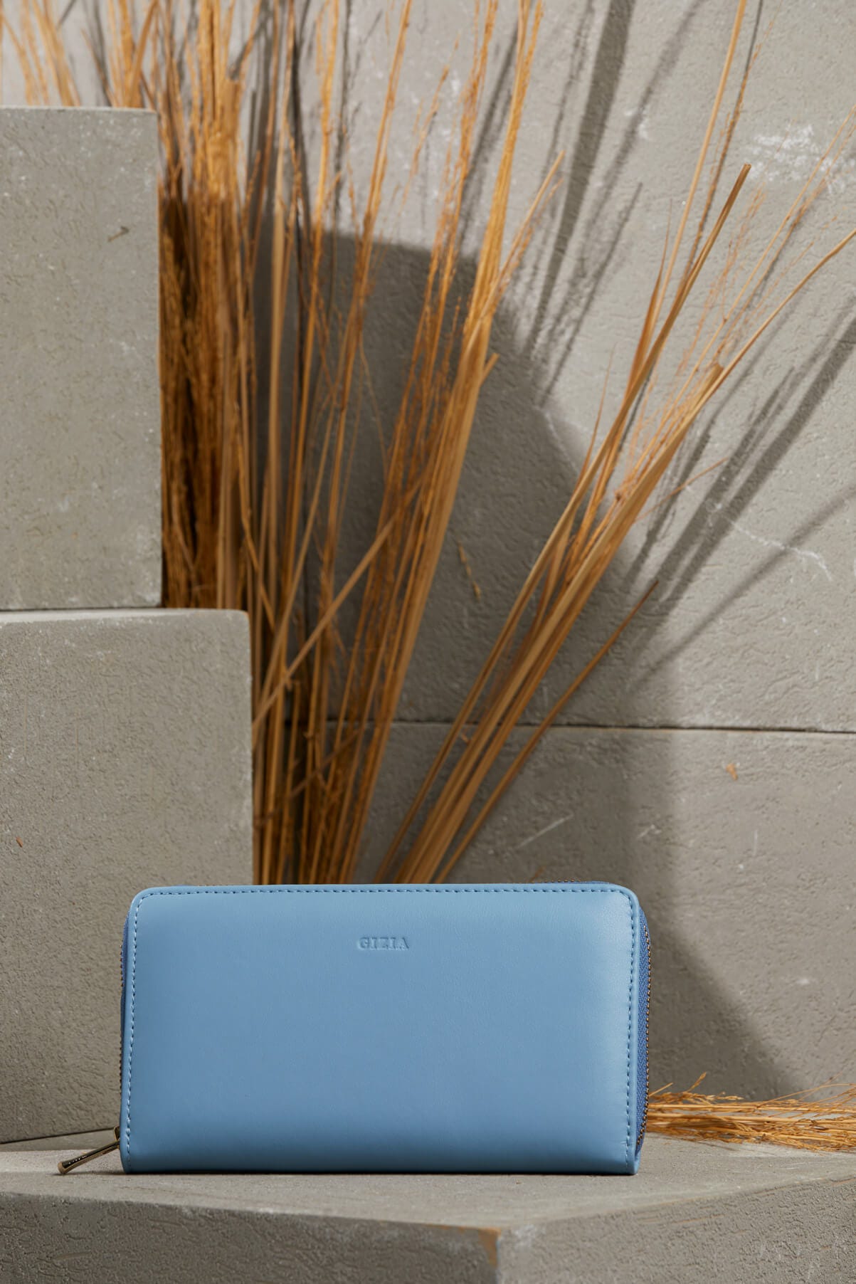 Fermuar Detaylı Deri Cüzdan