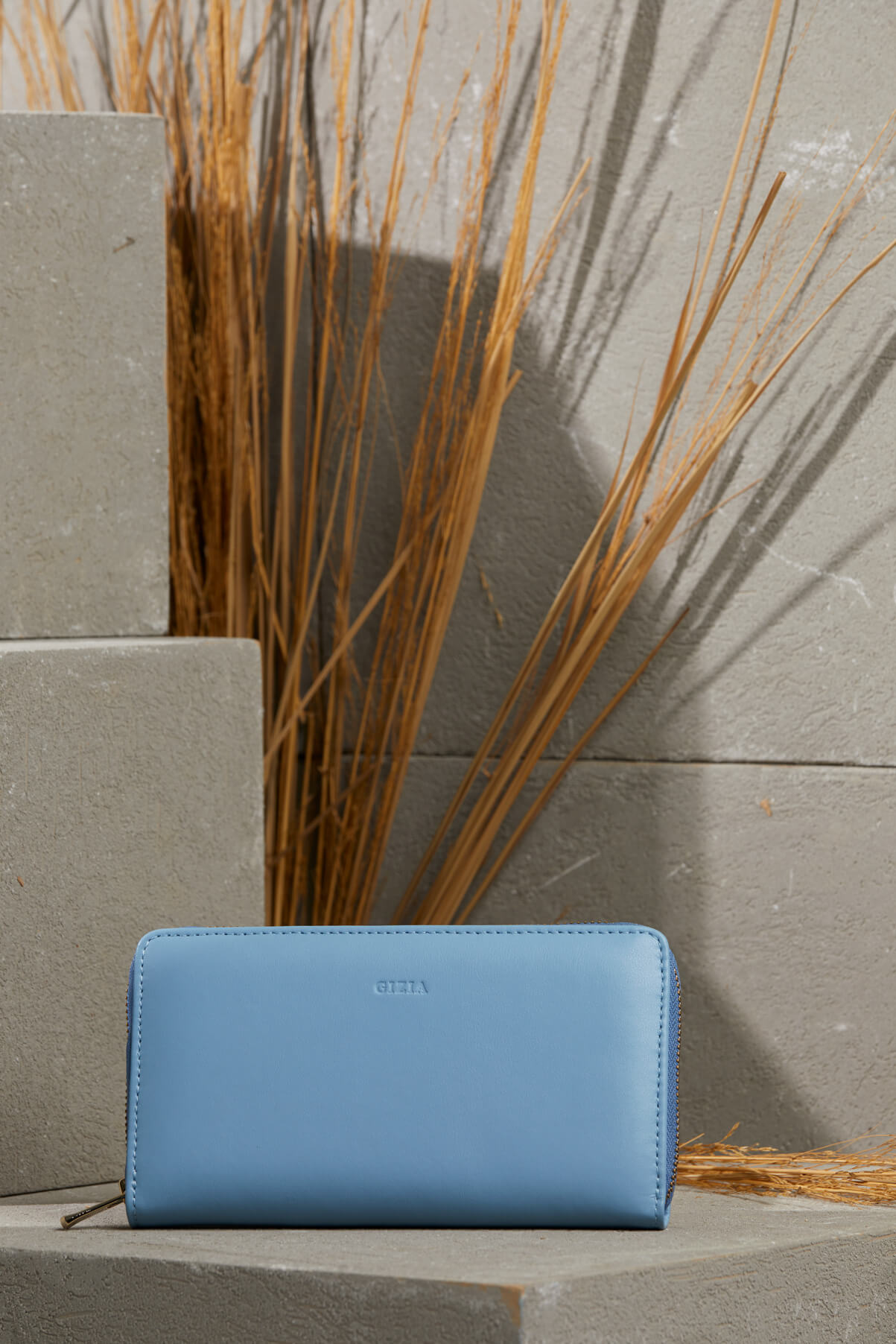 Fermuar Detaylı Deri Cüzdan