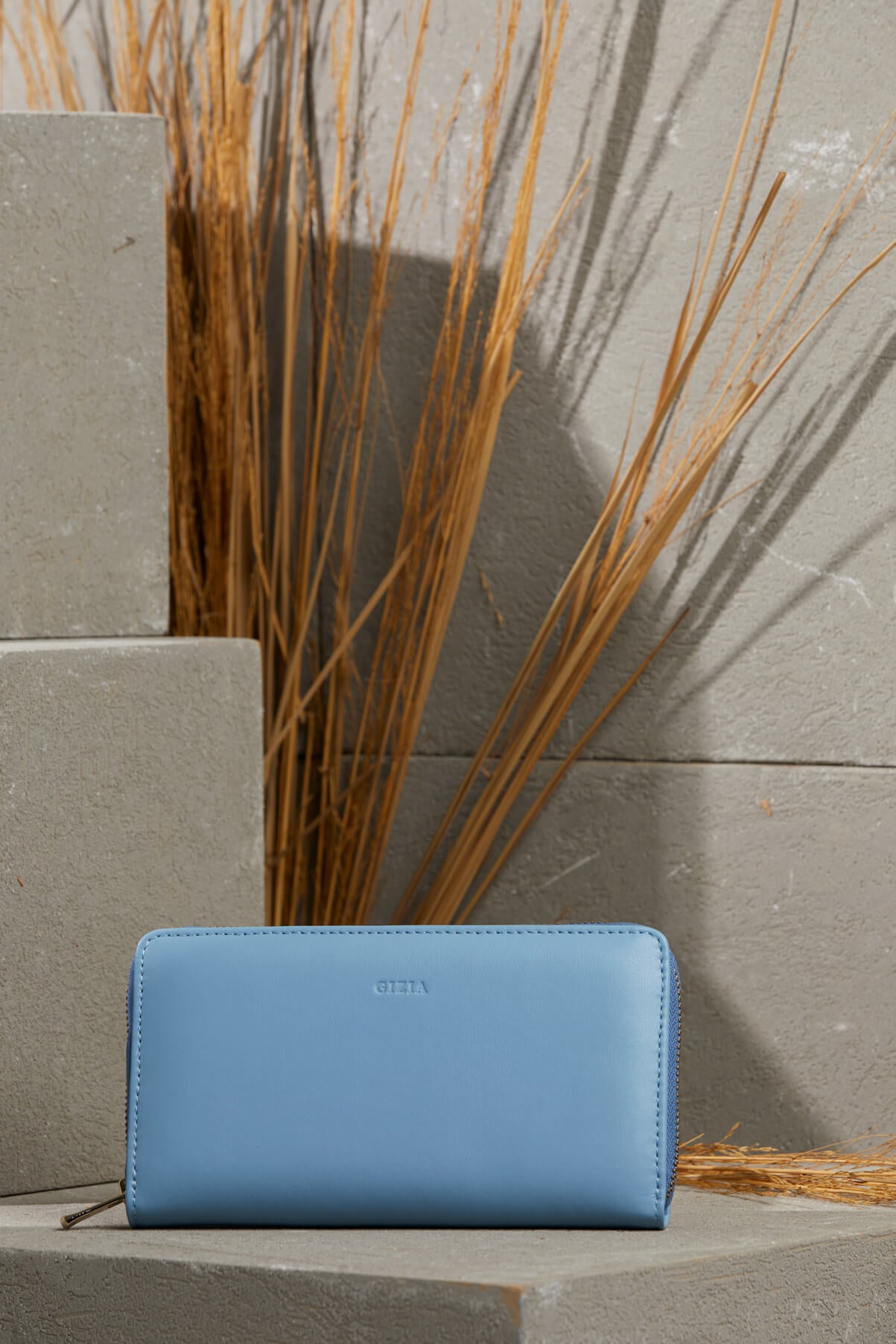 Fermuar Detaylı Deri Cüzdan