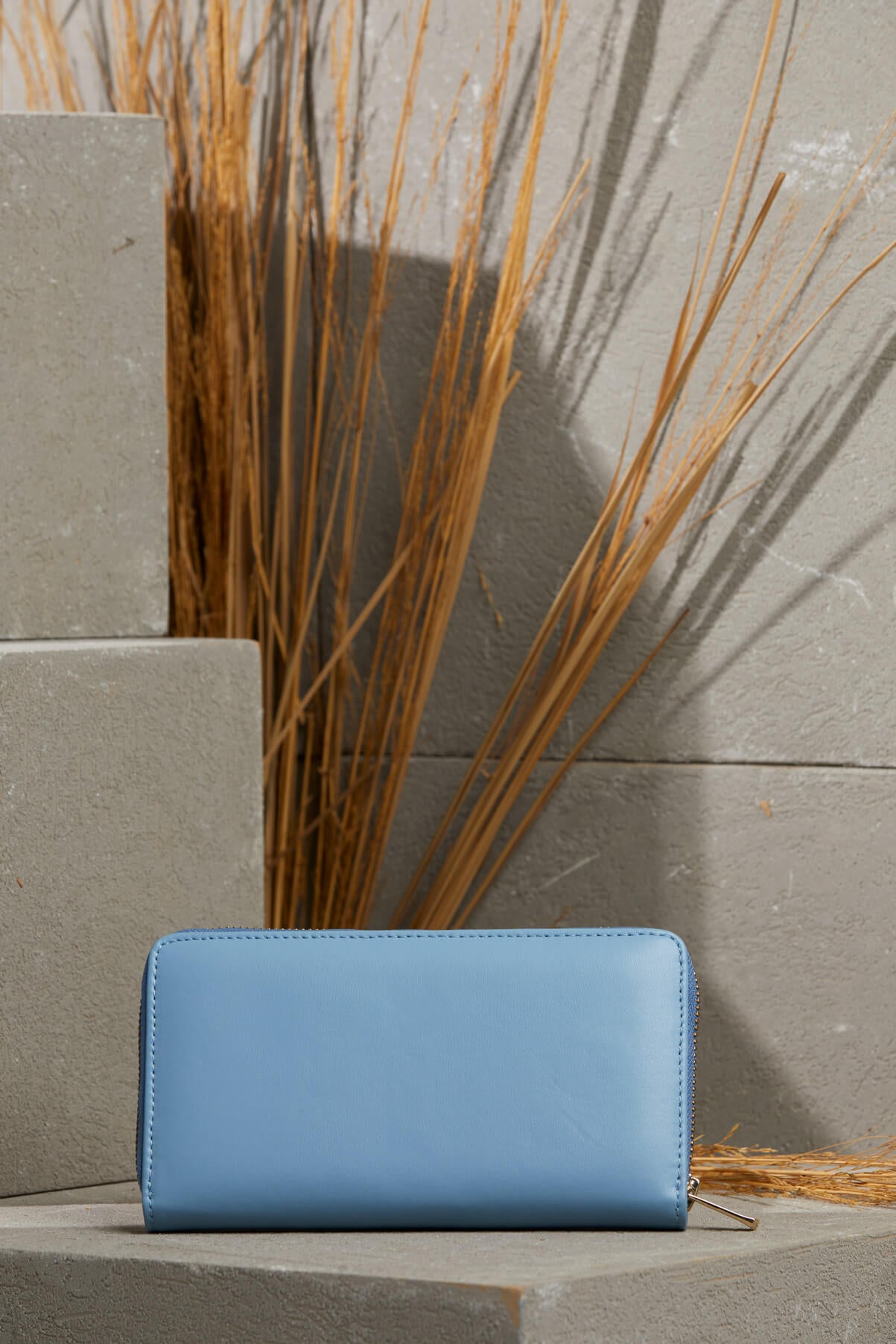 Fermuar Detaylı Deri Cüzdan