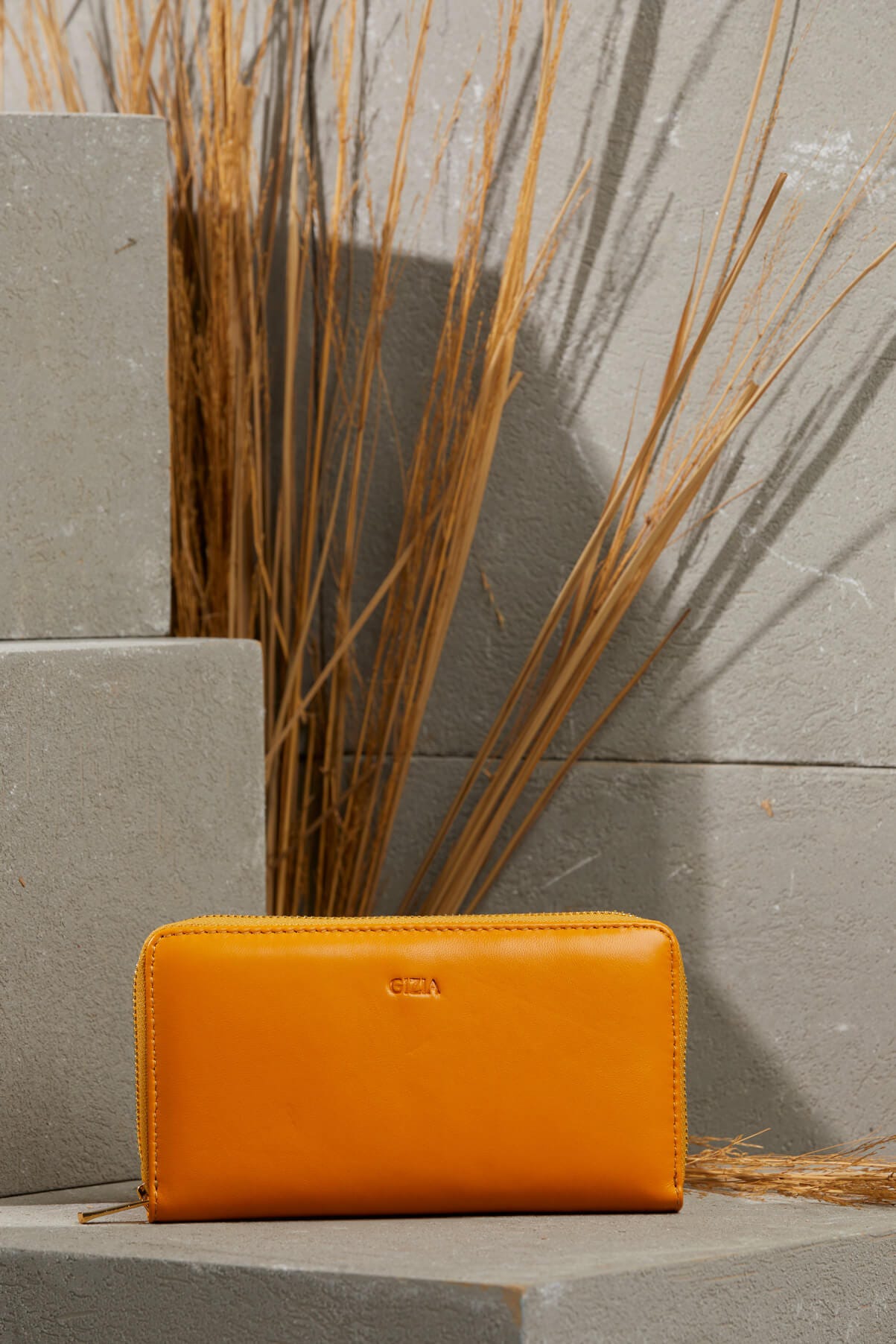 Fermuar Detaylı Deri Cüzdan