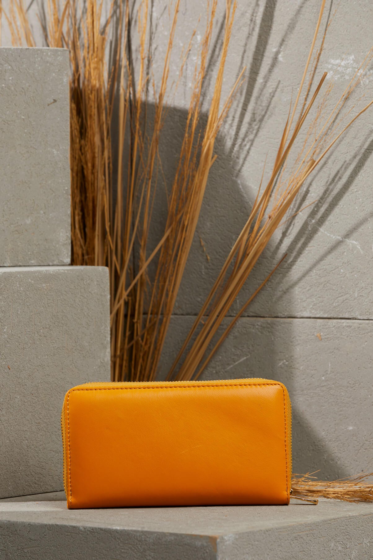 Fermuar Detaylı Deri Cüzdan