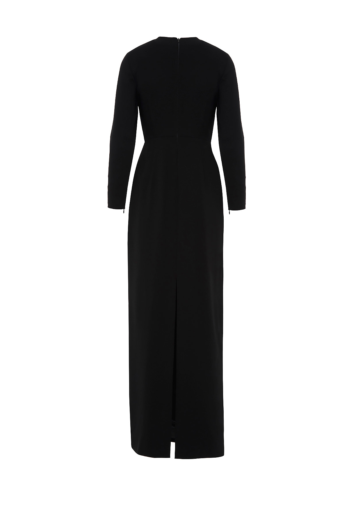 Önü İşleme Model Detaylı Arkası Yırtmaçlı Uzun Abiye Elbise