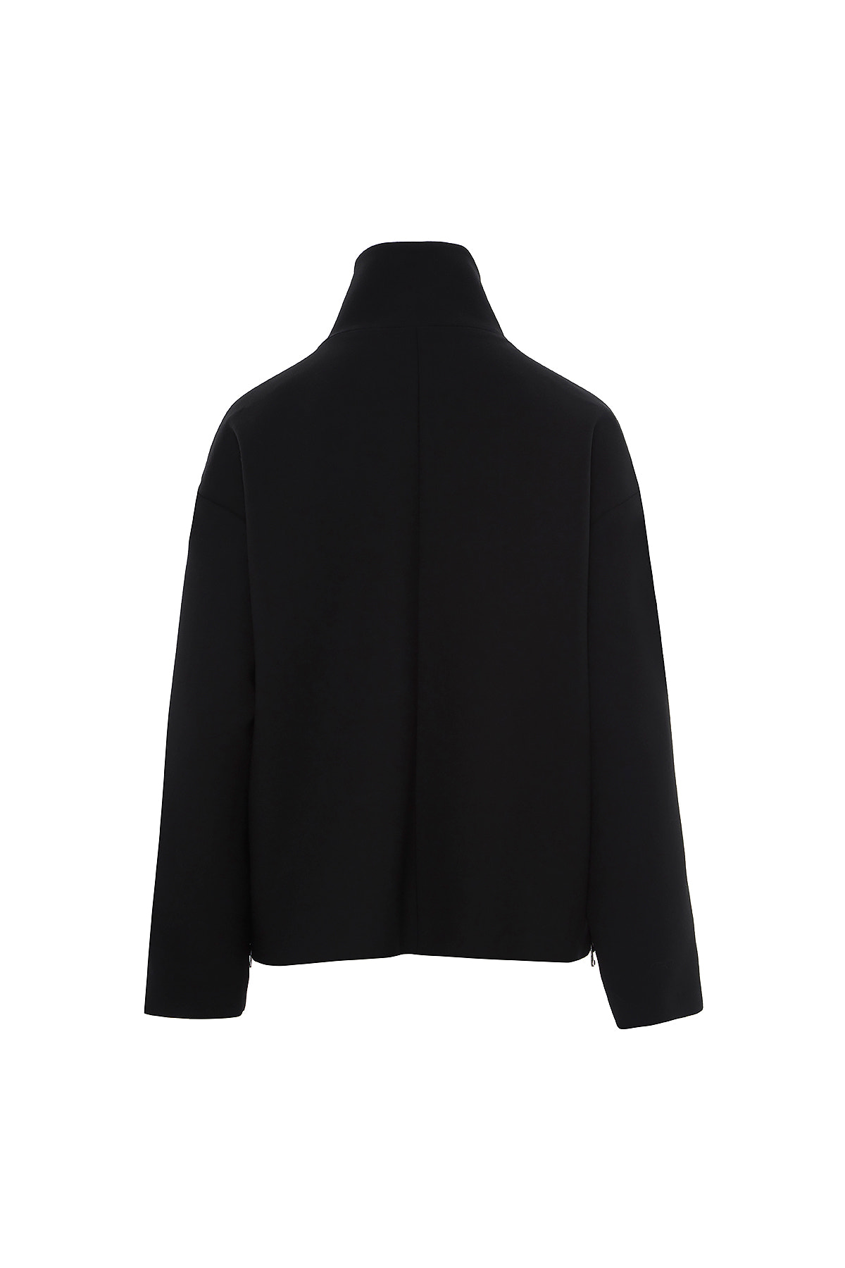 Asimetrik Model Dik Yakalı Kısa Kaşe Kaban