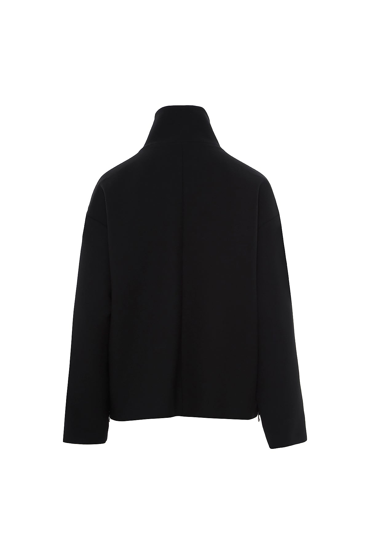 Asimetrik Model Dik Yakalı Kısa Kaşe Kaban