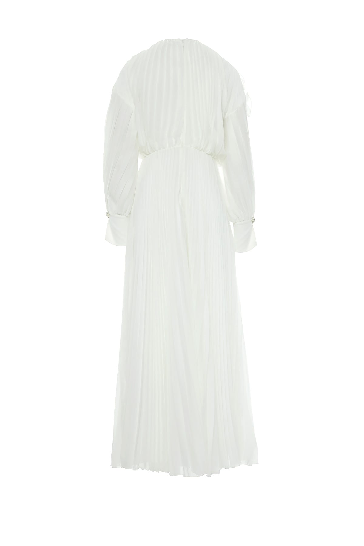 Pliseli Maxi Kloş Abiye Elbise