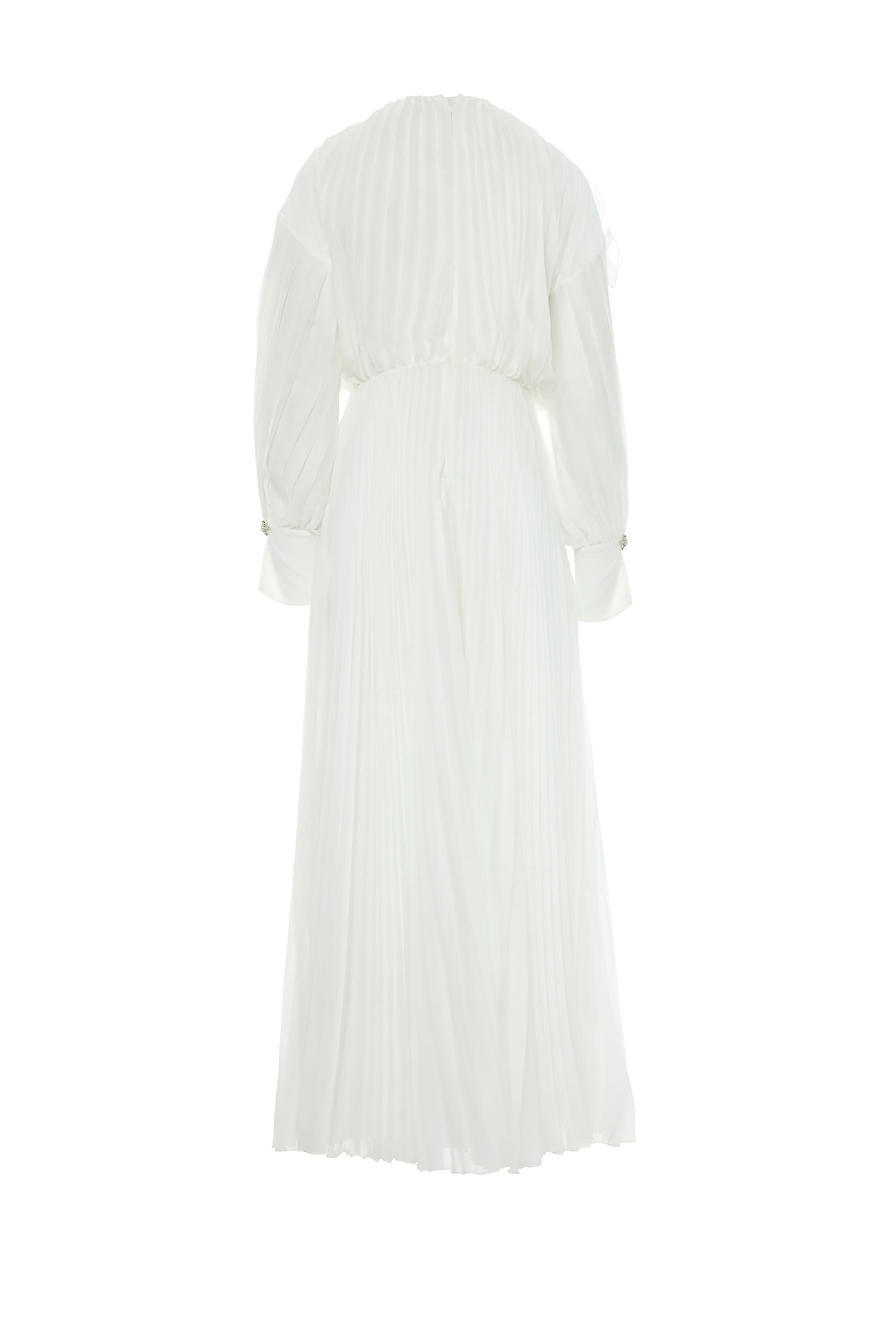 Pliseli Maxi Kloş Abiye Elbise