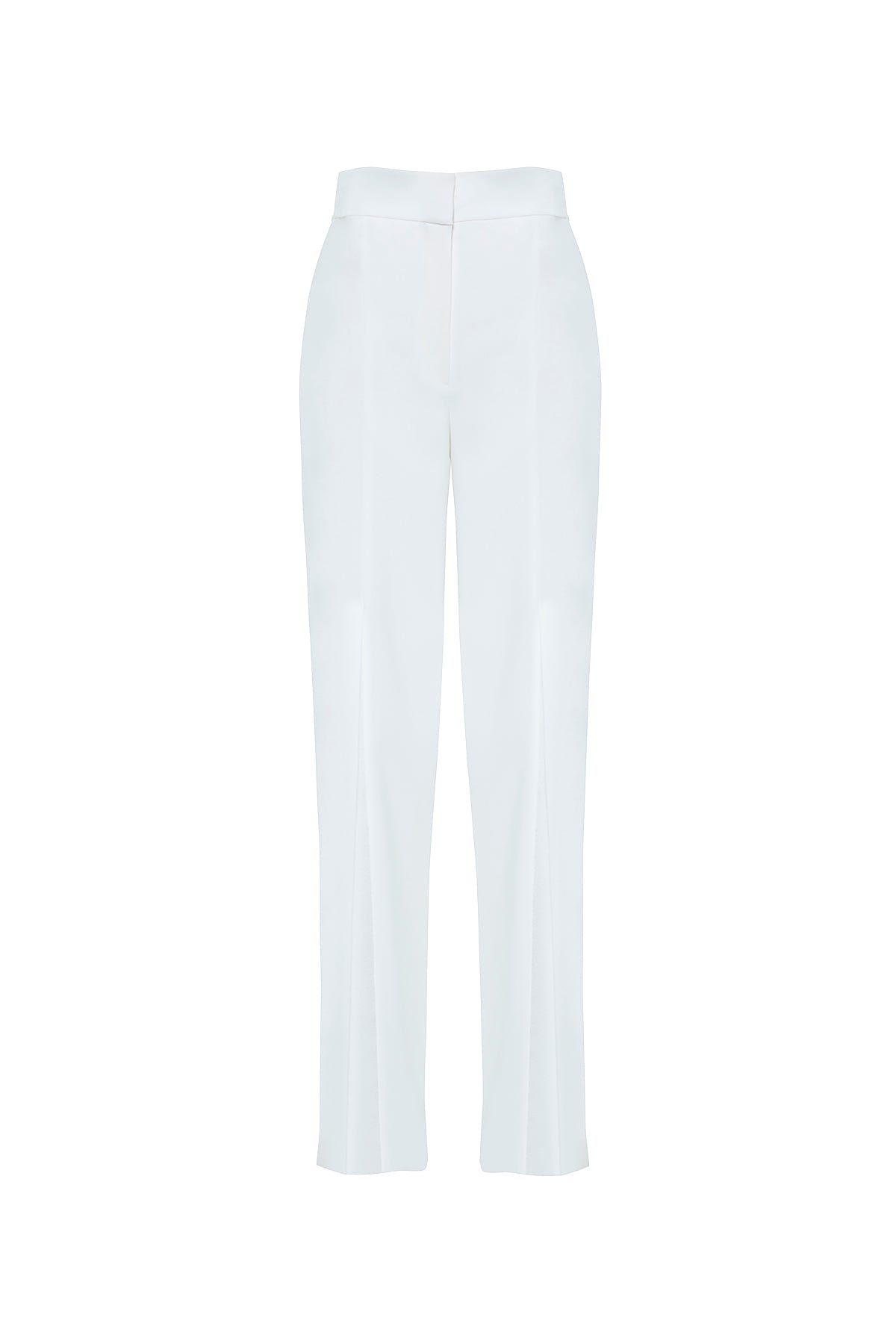 Ön Ortası Yırtmaçlı Bol Paça Pantolon