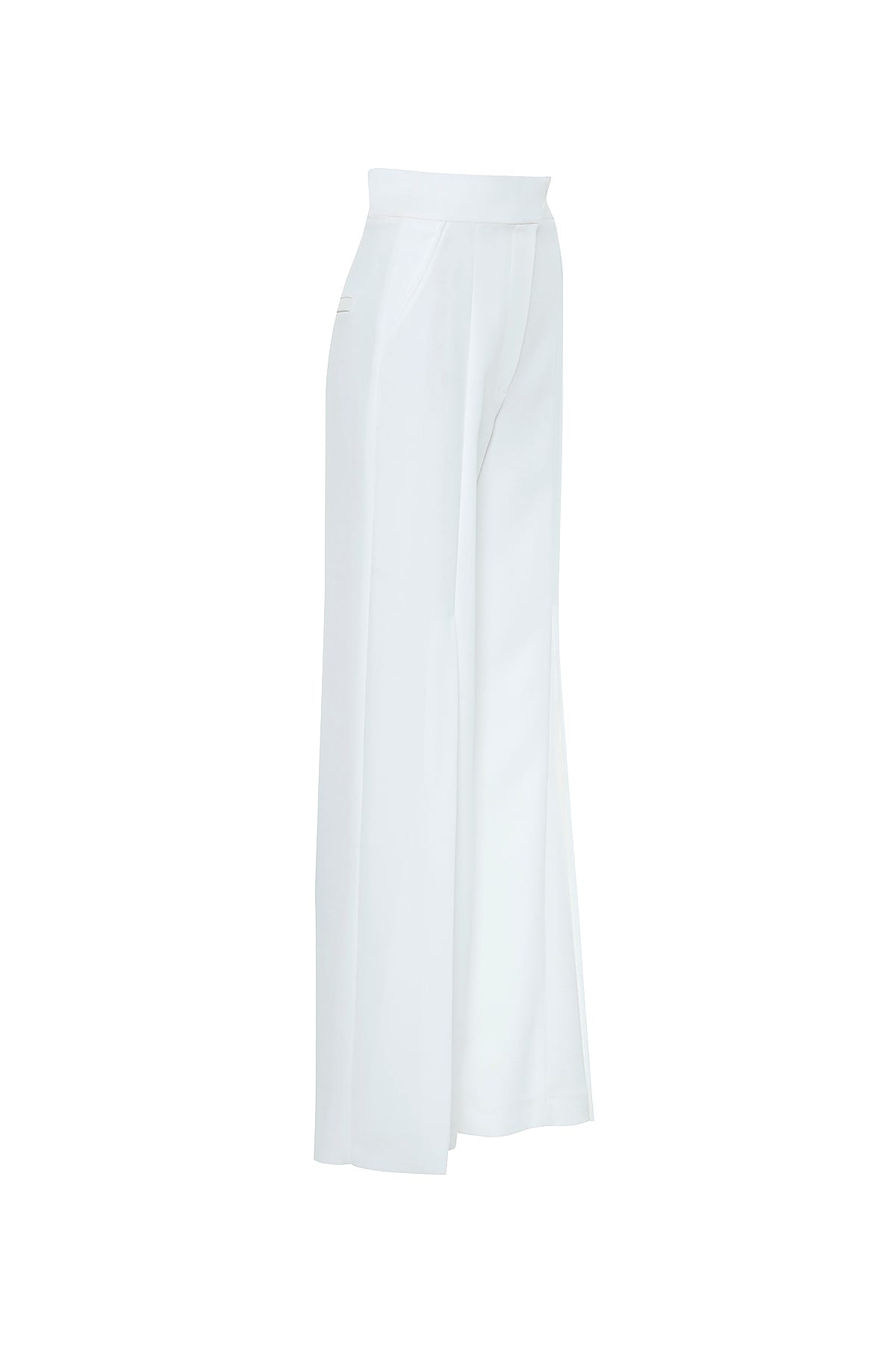 Ön Ortası Yırtmaçlı Bol Paça Pantolon