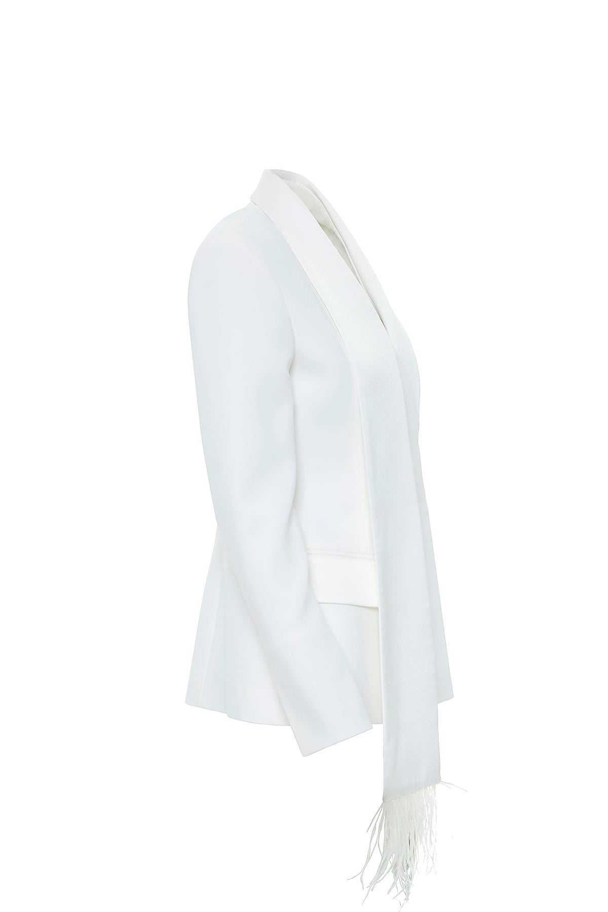 Yaka Detaylı Tüylü Ceket