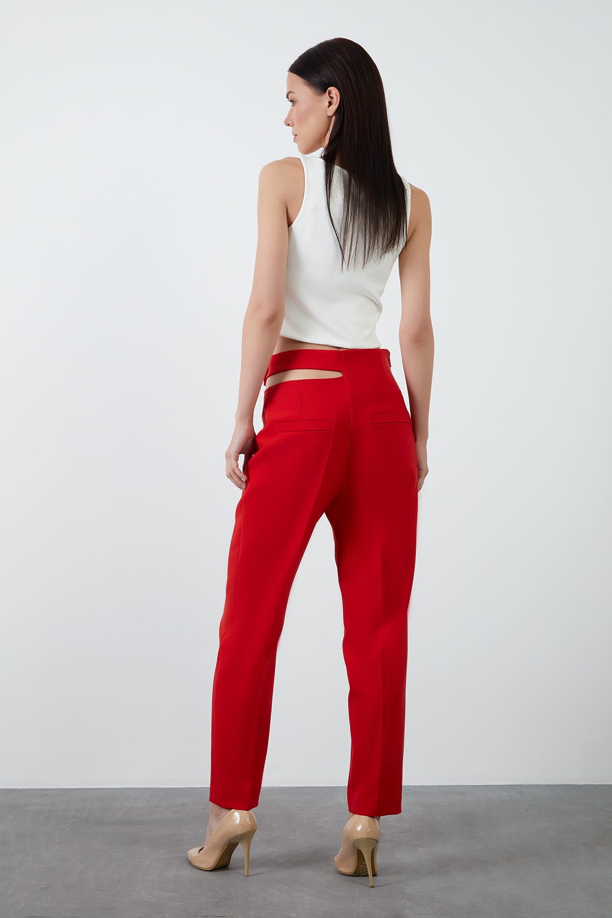 Pencere Detaylı Havuç Pantolon