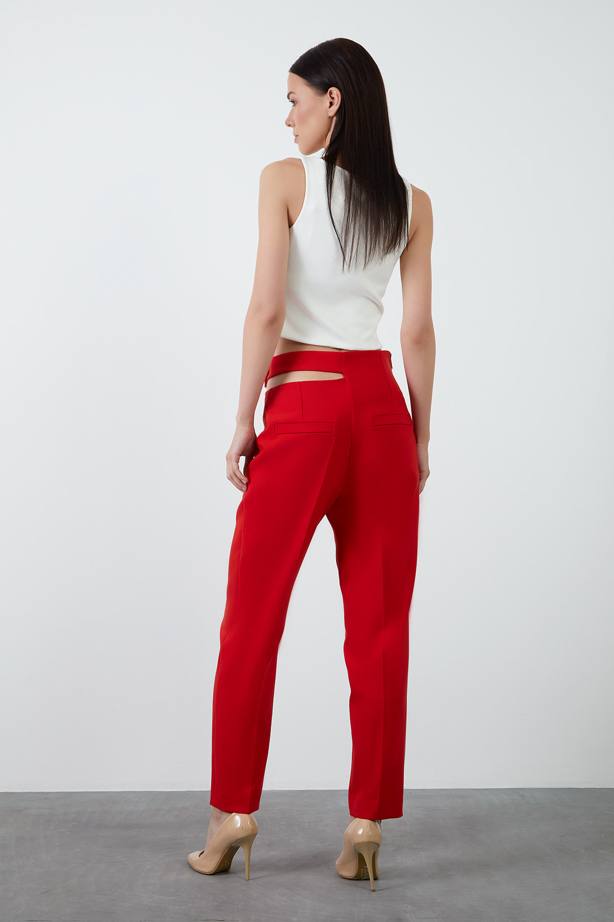 Pencere Detaylı Havuç Pantolon