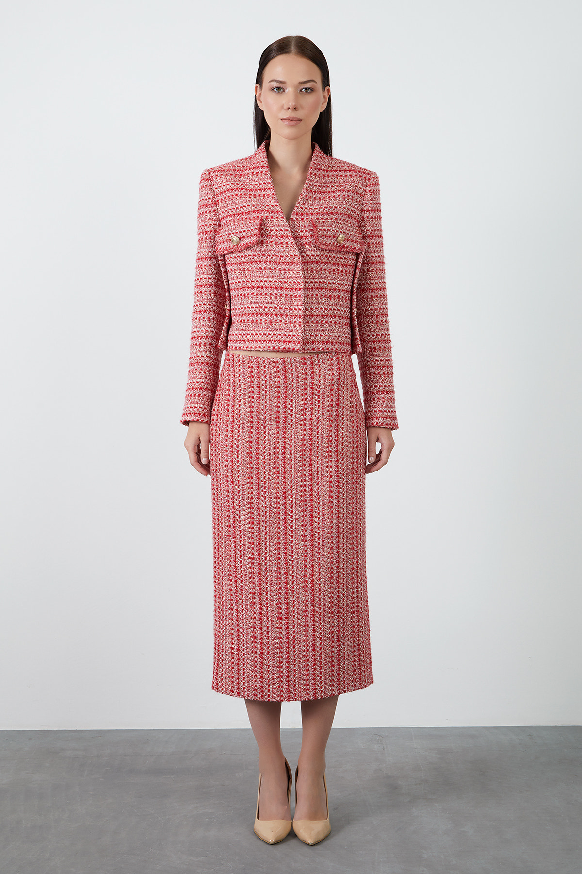 Midi Boy Tüvit Etek