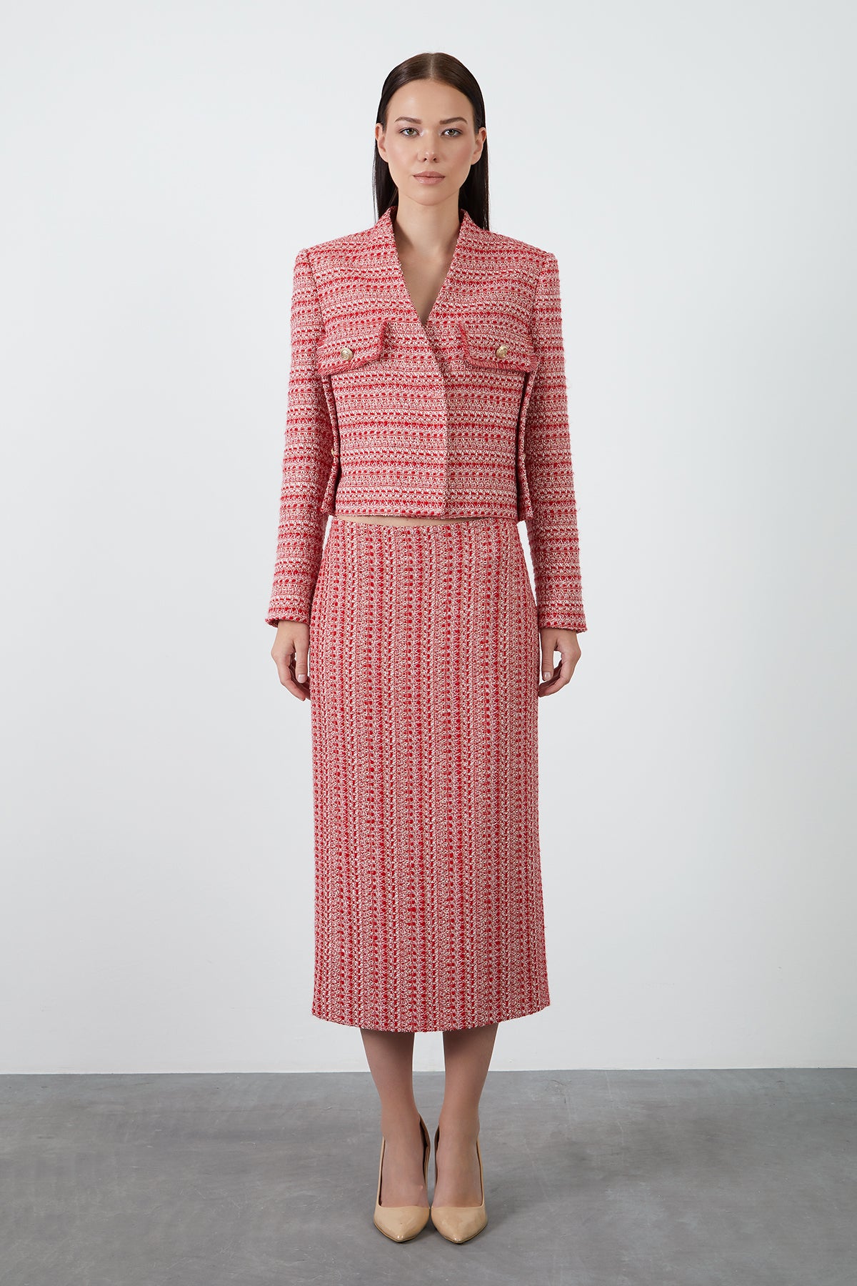 Midi Boy Tüvit Etek