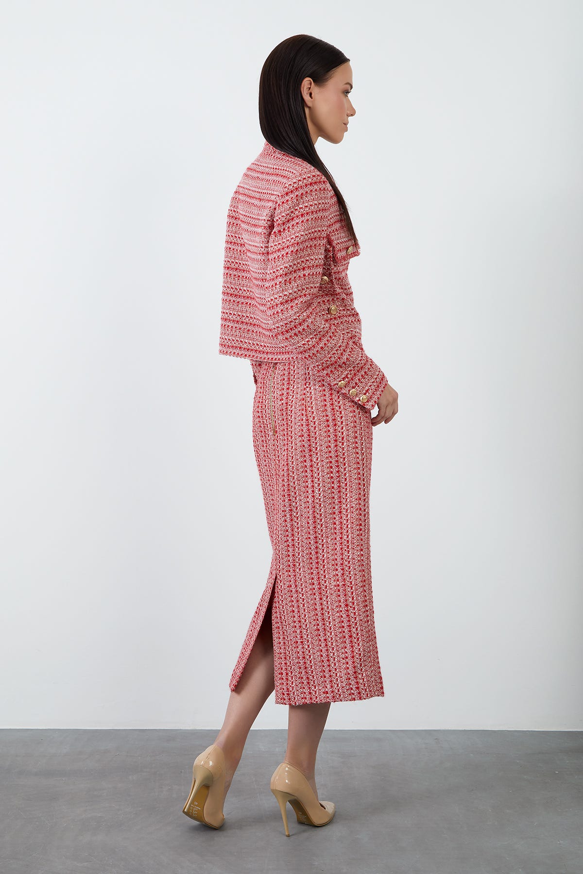 Midi Boy Tüvit Etek