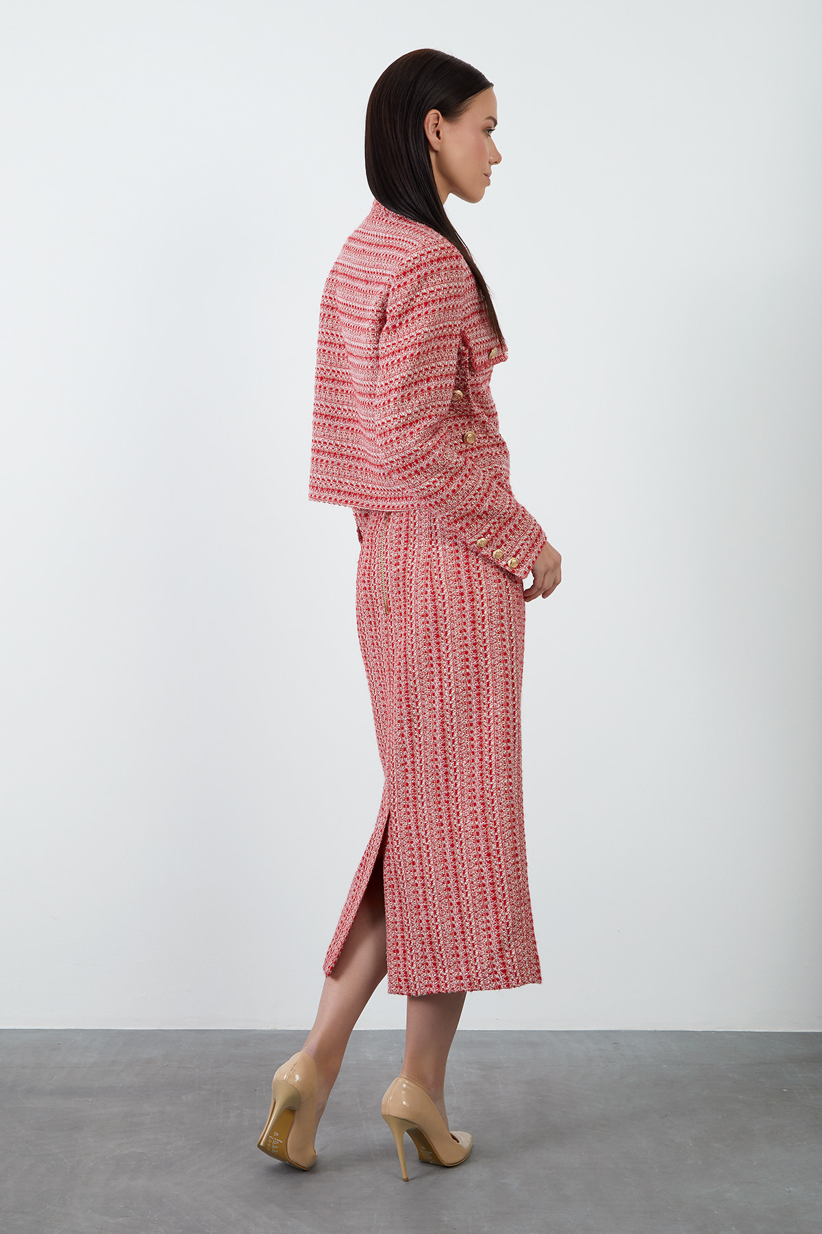 Midi Boy Tüvit Etek