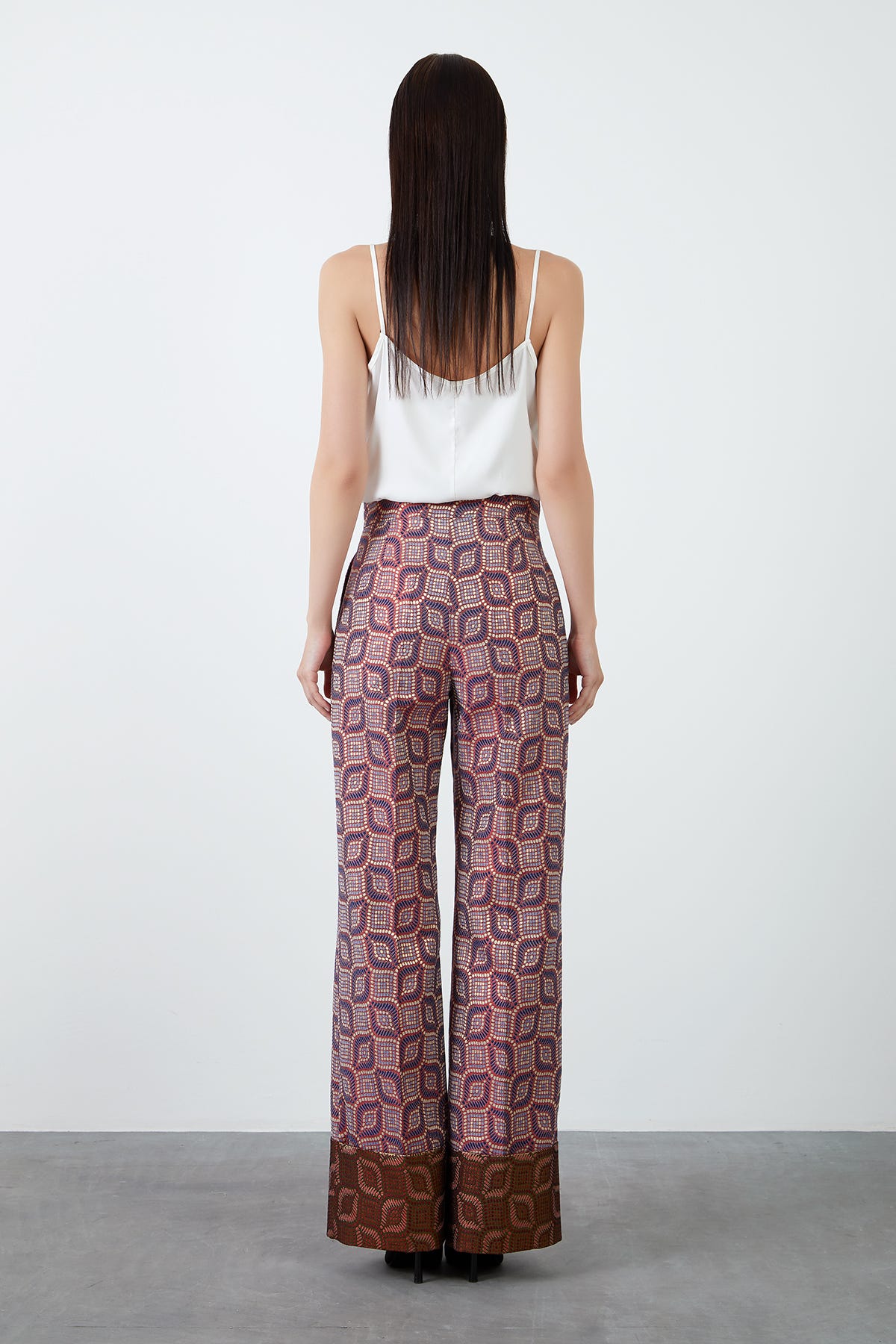 Double Paça Jakarlı Pantolon