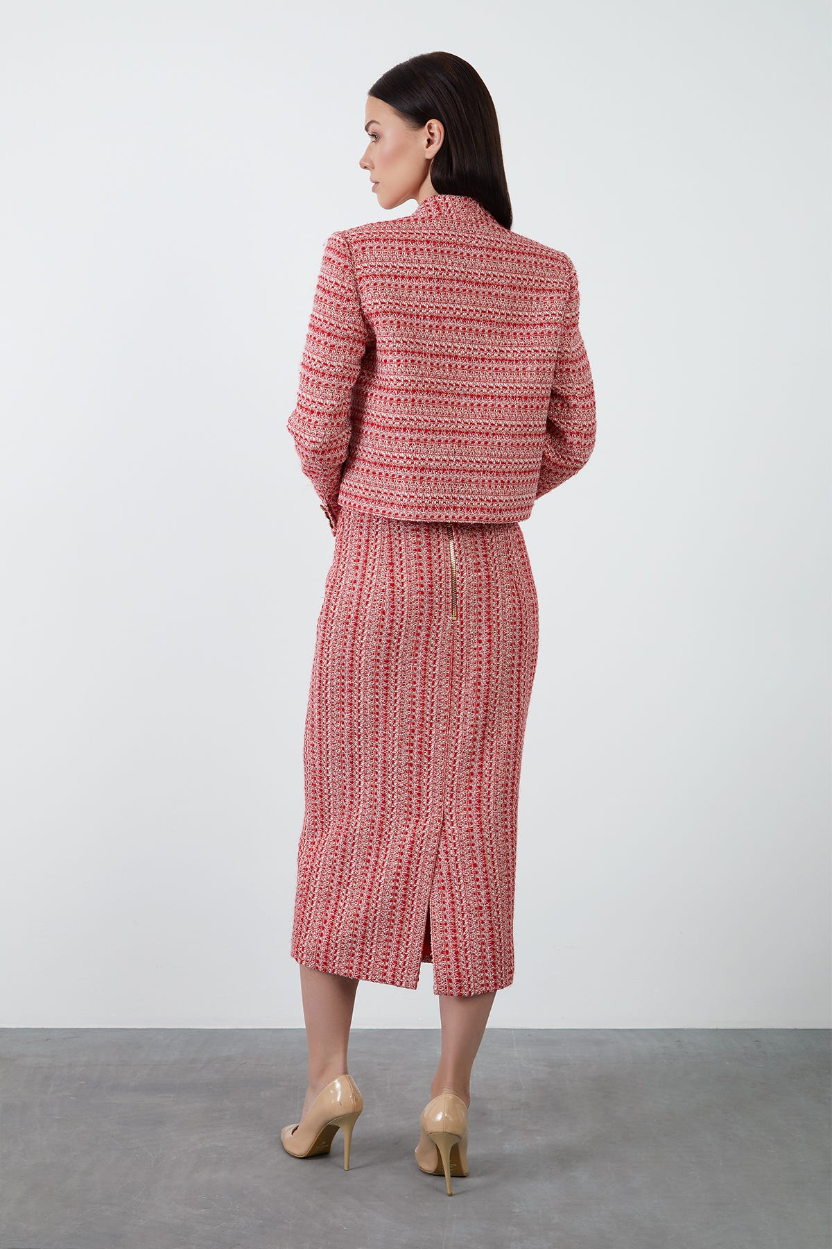 Cep Kapağı Detaylı Kutu Form Tüvit Ceket