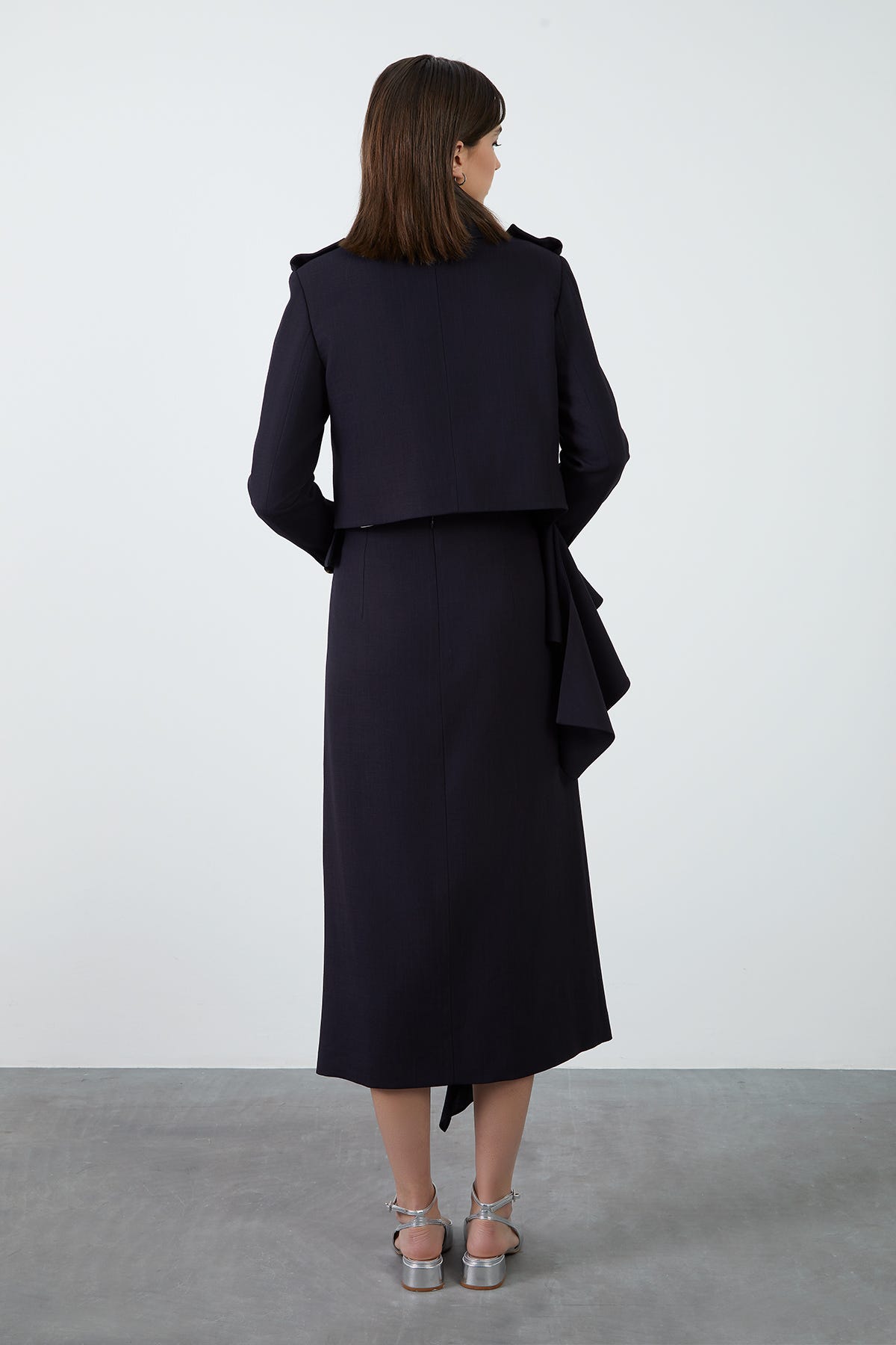 Apoletleri Nakış Detaylı Ceket