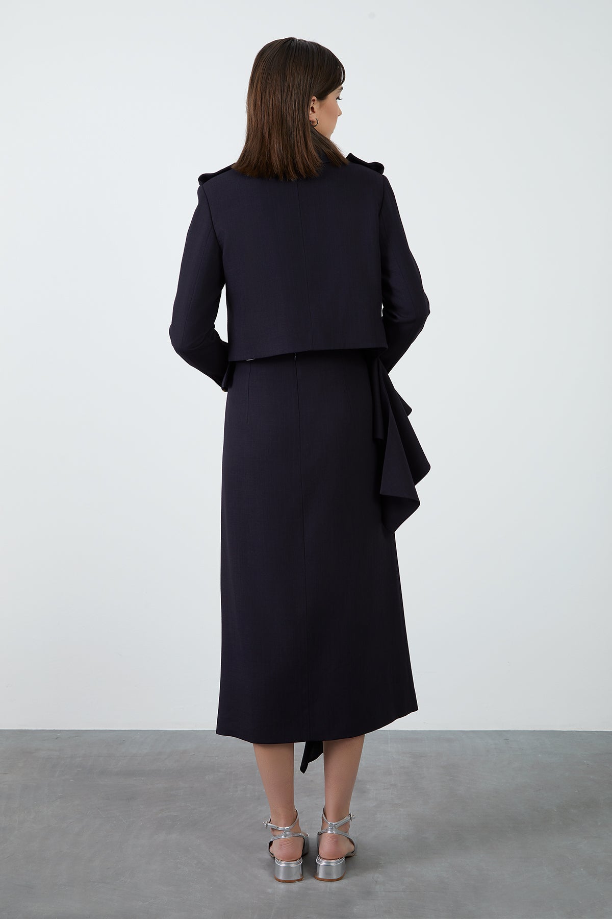 Apoletleri Nakış Detaylı Ceket