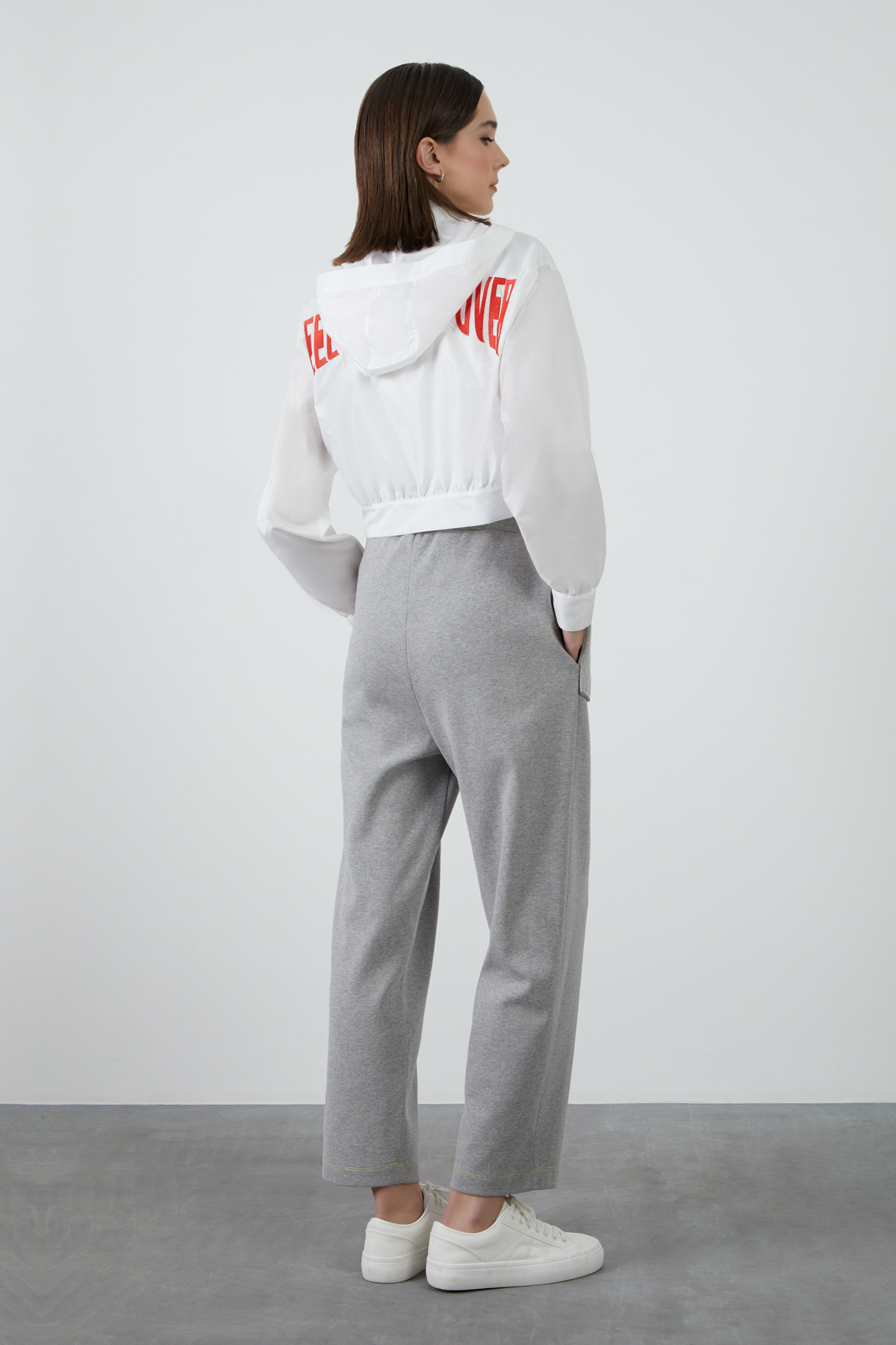 Kontrast Renk Dikişli Eşofman